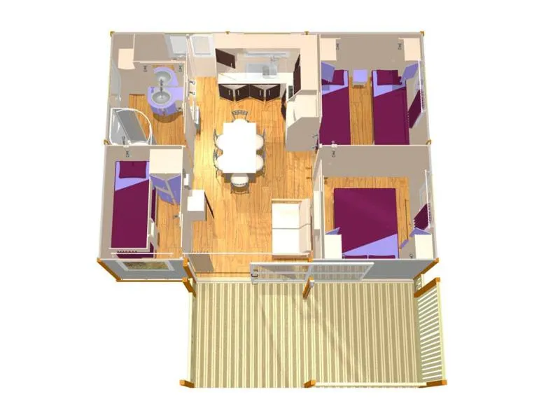 Floor plan in Camping La Pinède
