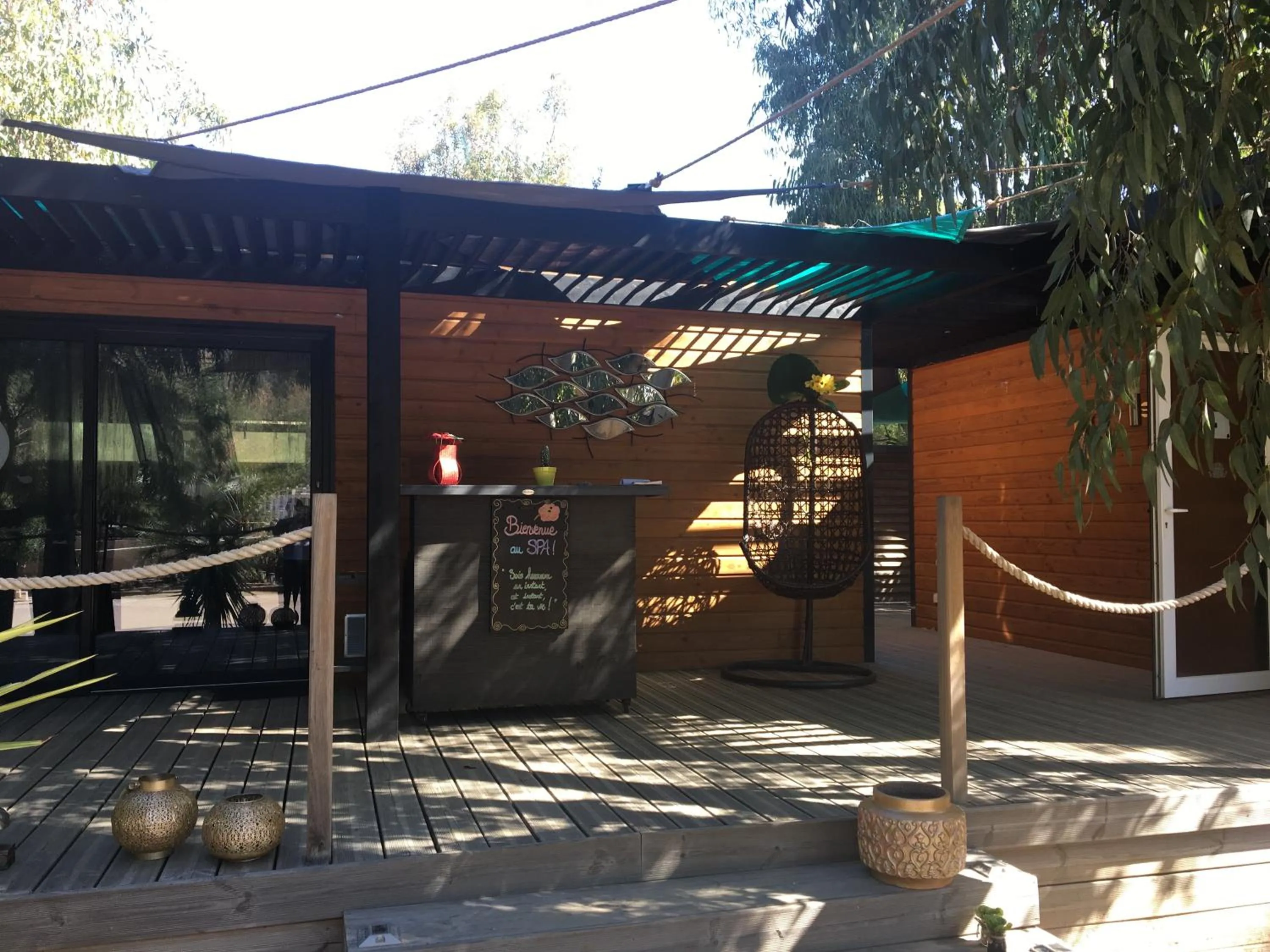 Patio in Camping La Pinède