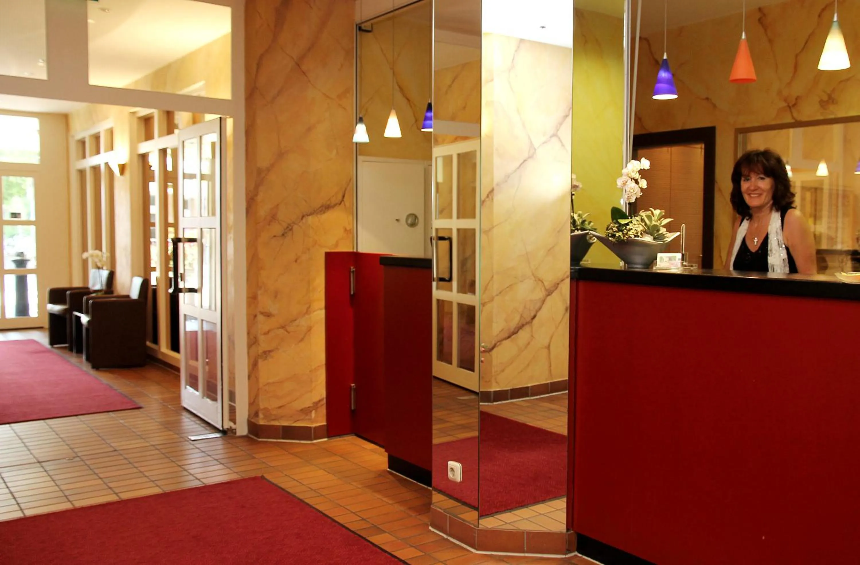 Lobby or reception in Hotel Gästehaus Forum am Westkreuz