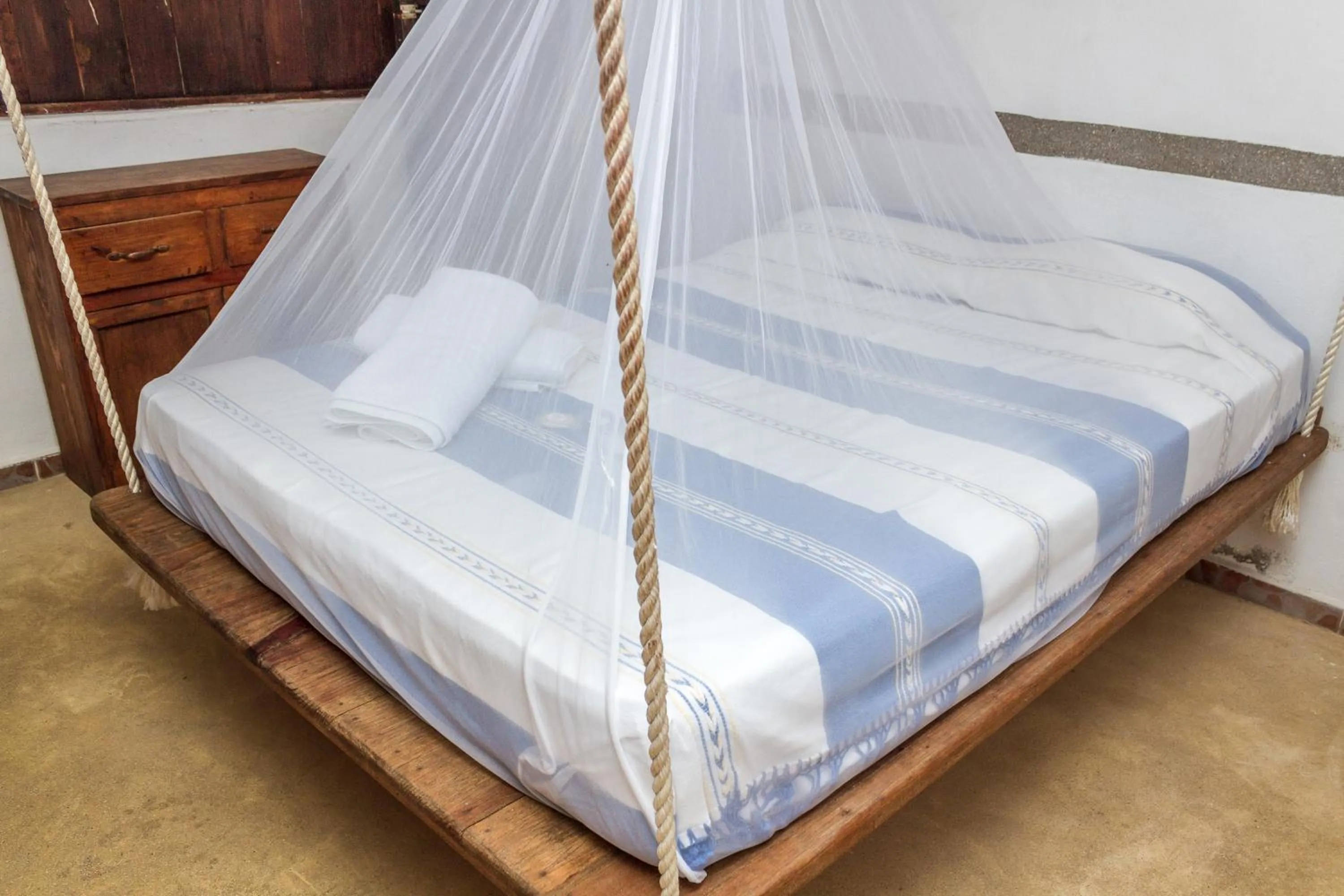 Bed in Cabañas Biuzaa