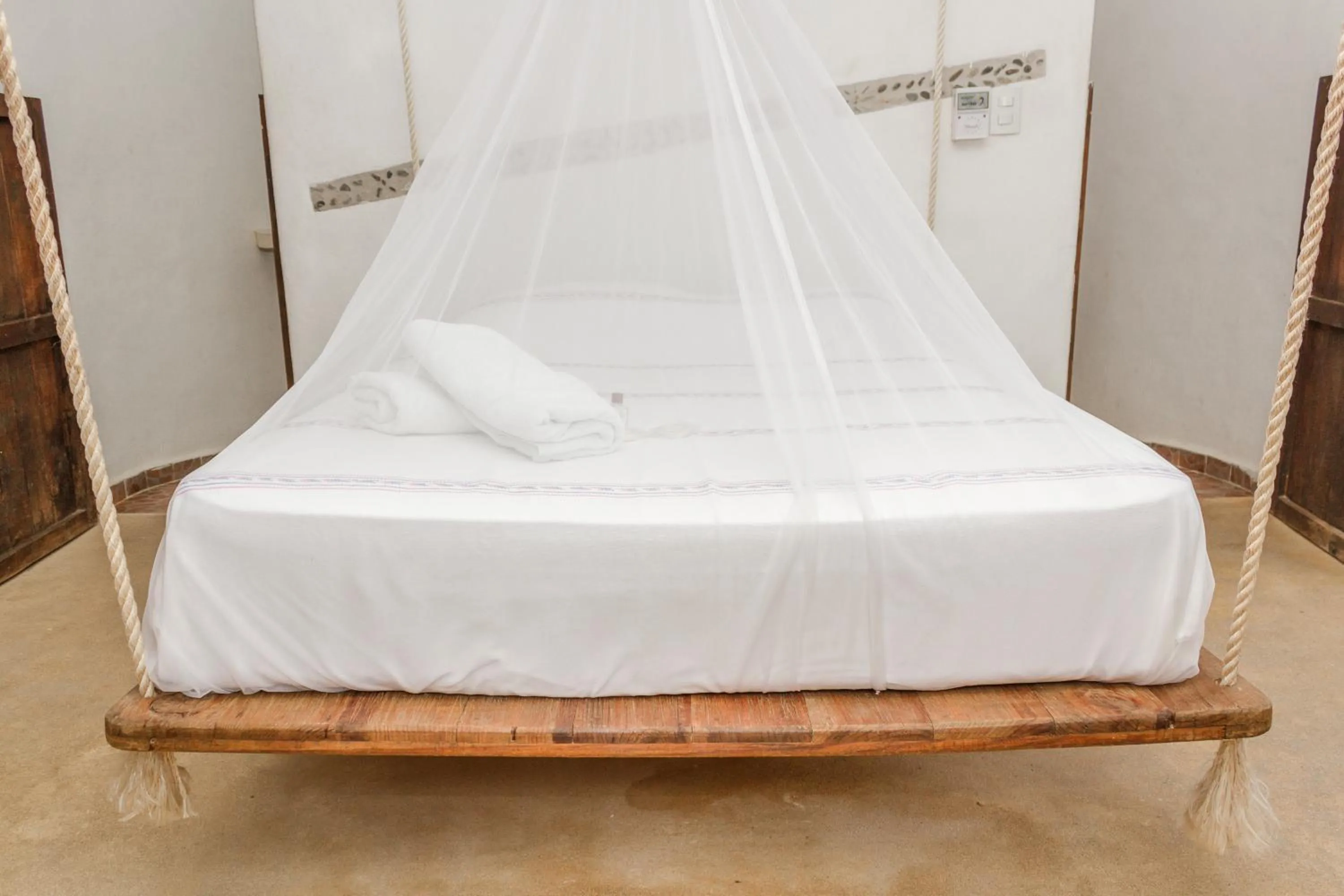 Bed in Cabañas Biuzaa