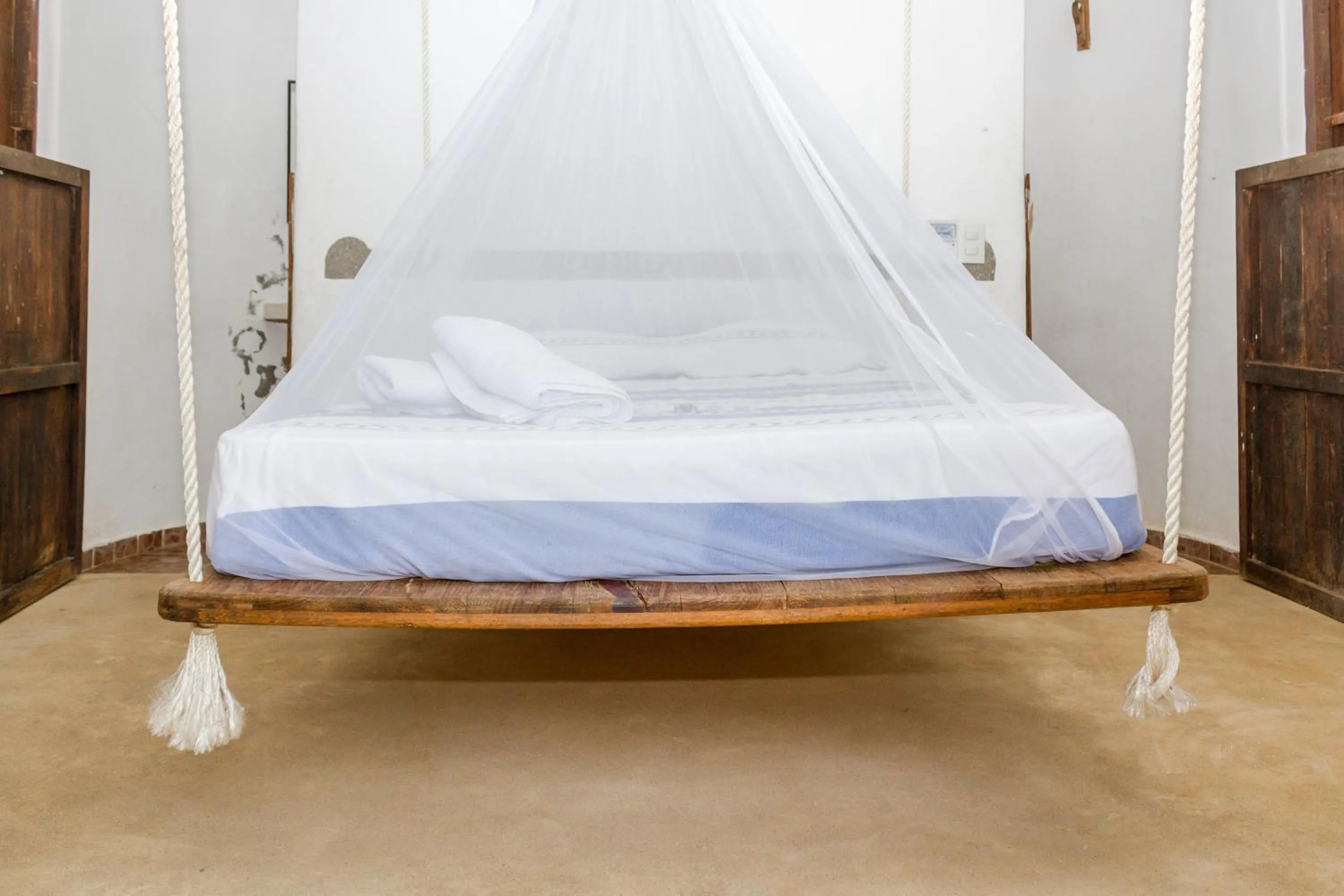 Bed in Cabañas Biuzaa