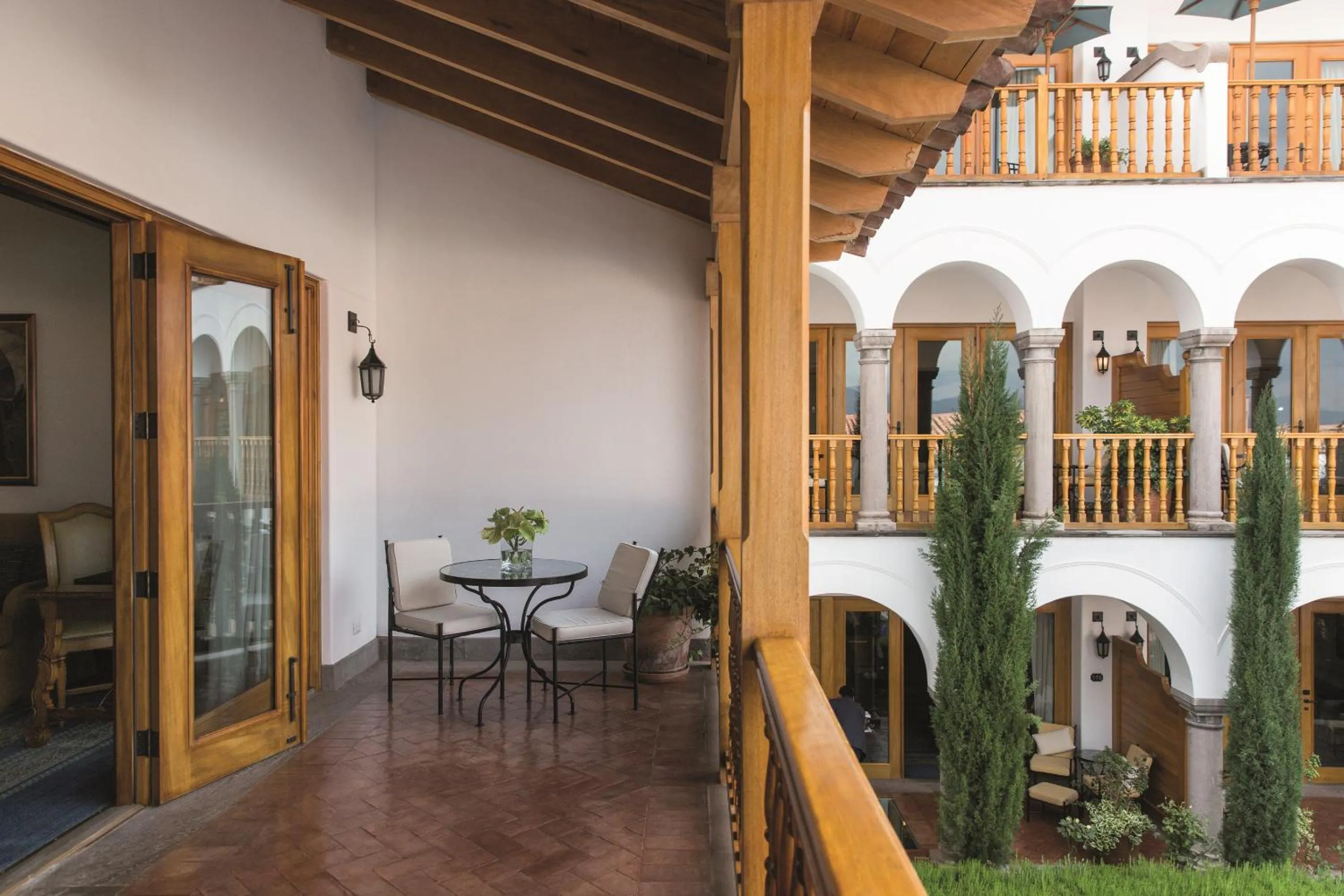 Balcony/Terrace in Palacio Nazarenas, A Belmond Hotel, Cusco