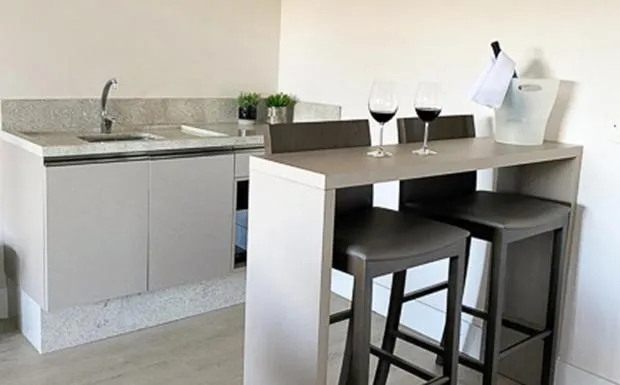 Kitchen or kitchenette in Letto Hotel Flores da Cunha