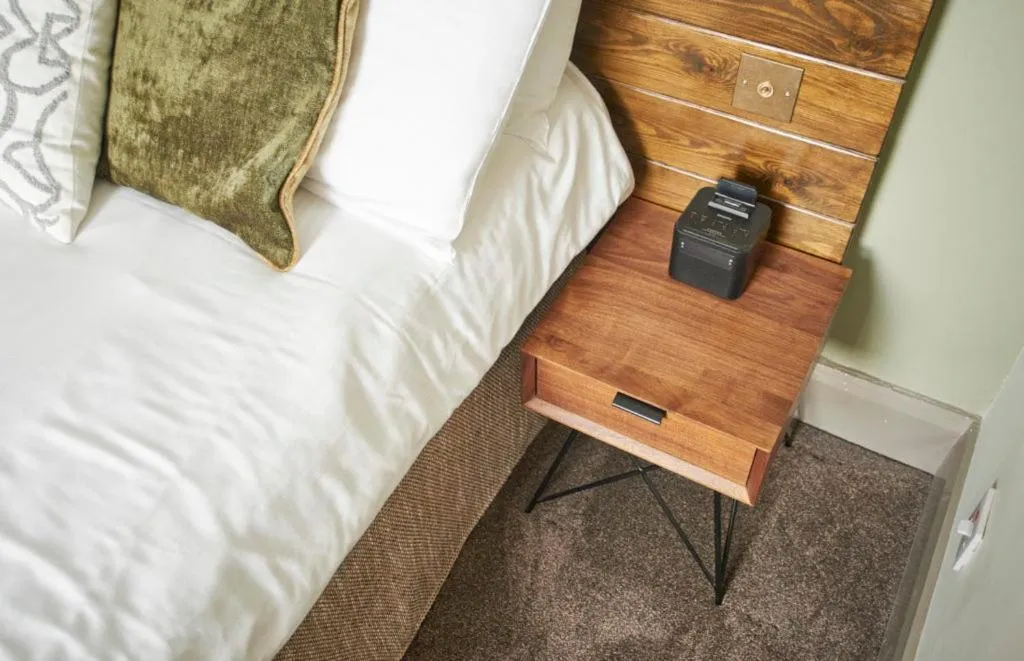 Bed in The Angel Inn Hotel