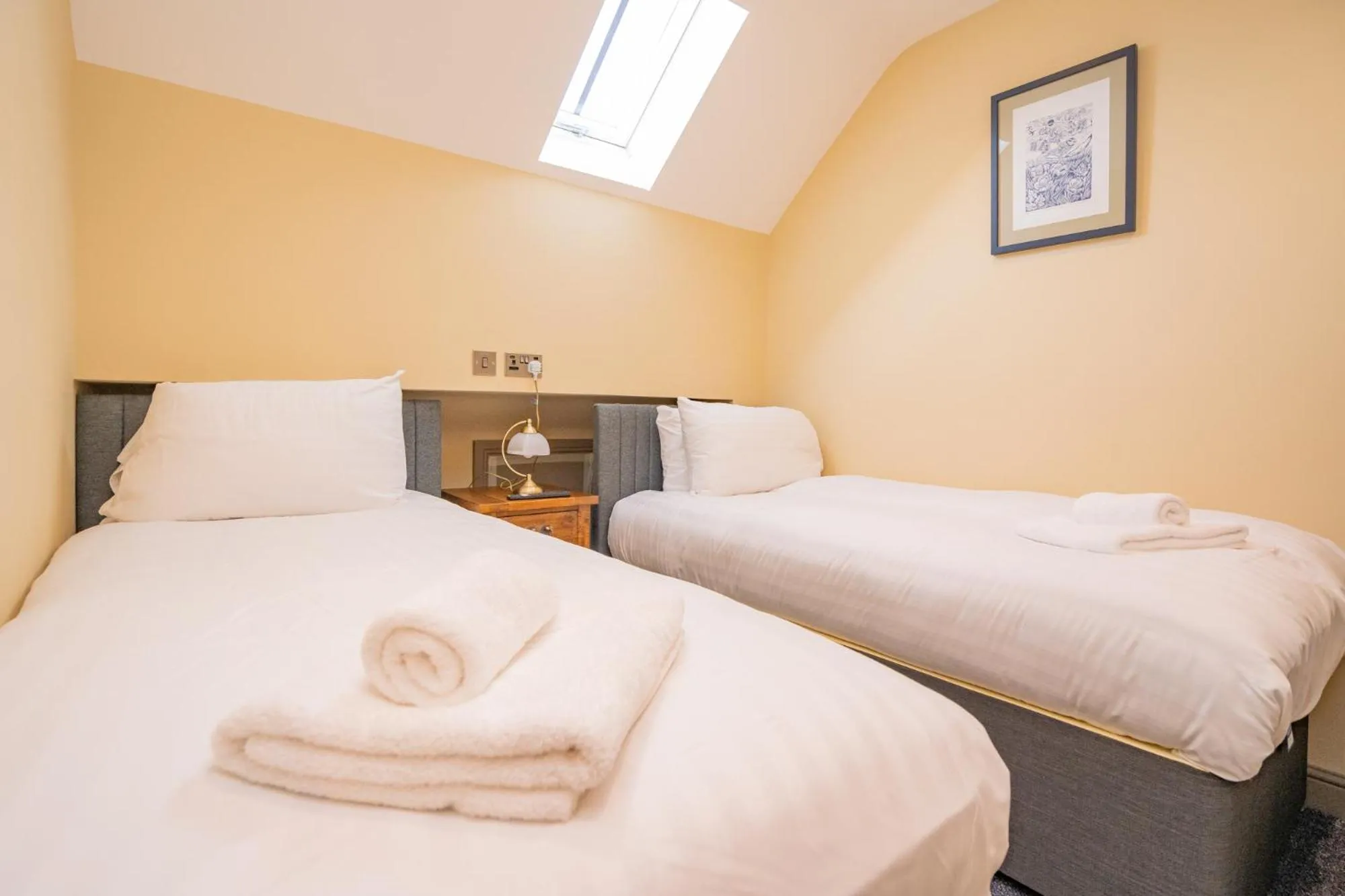 Bed in The Angel Inn Hotel