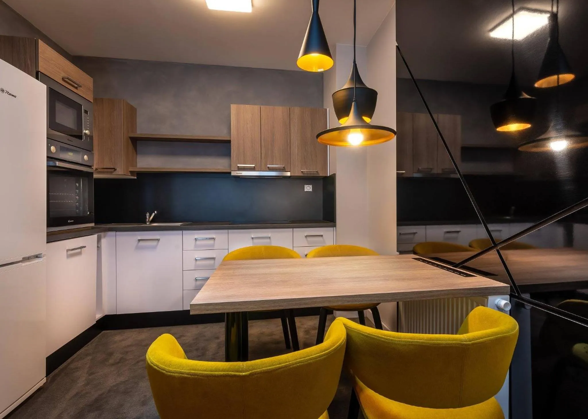 Kitchen or kitchenette in Hotel Grand