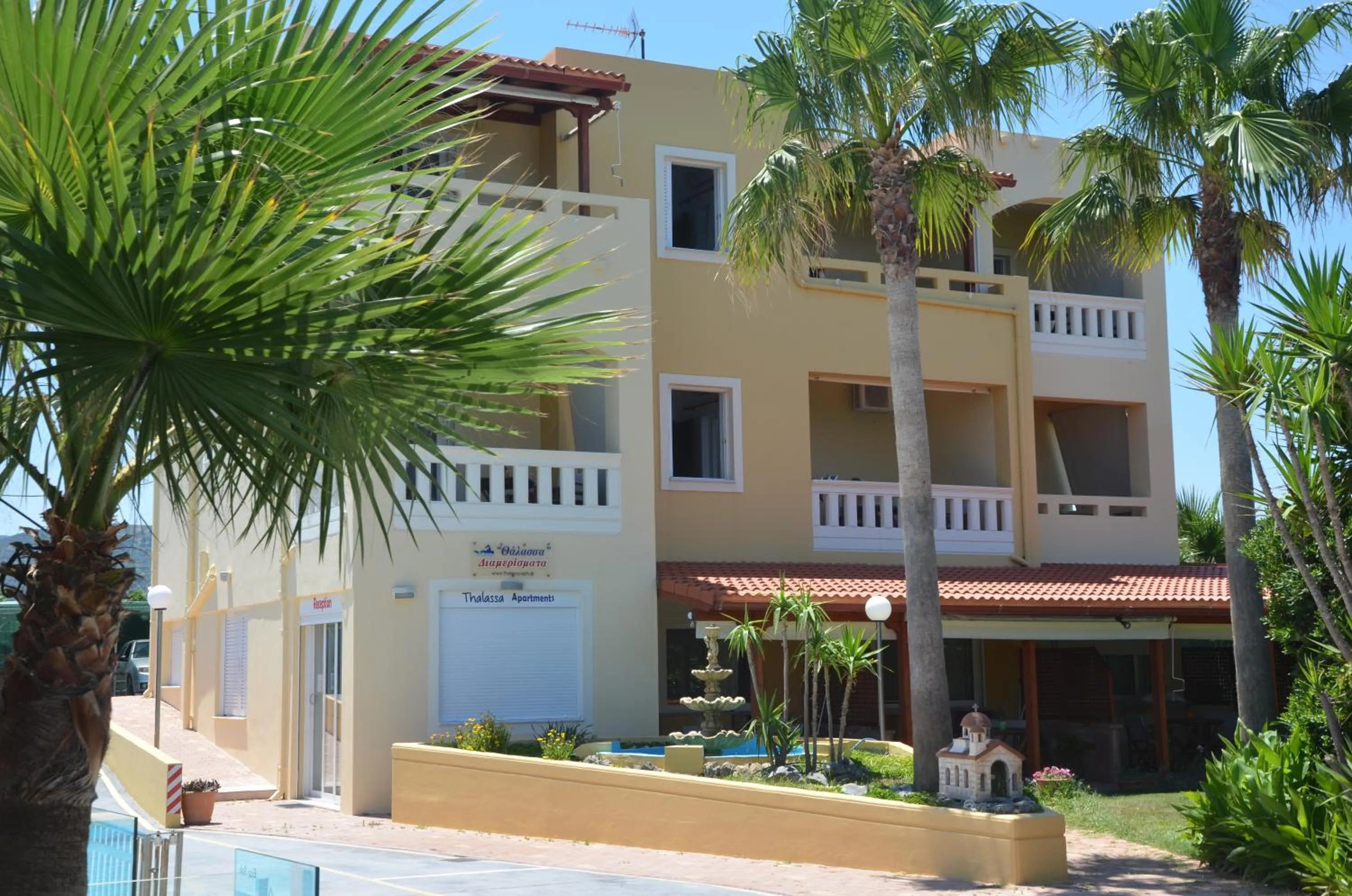 Facade/entrance in Thalassa Apartments