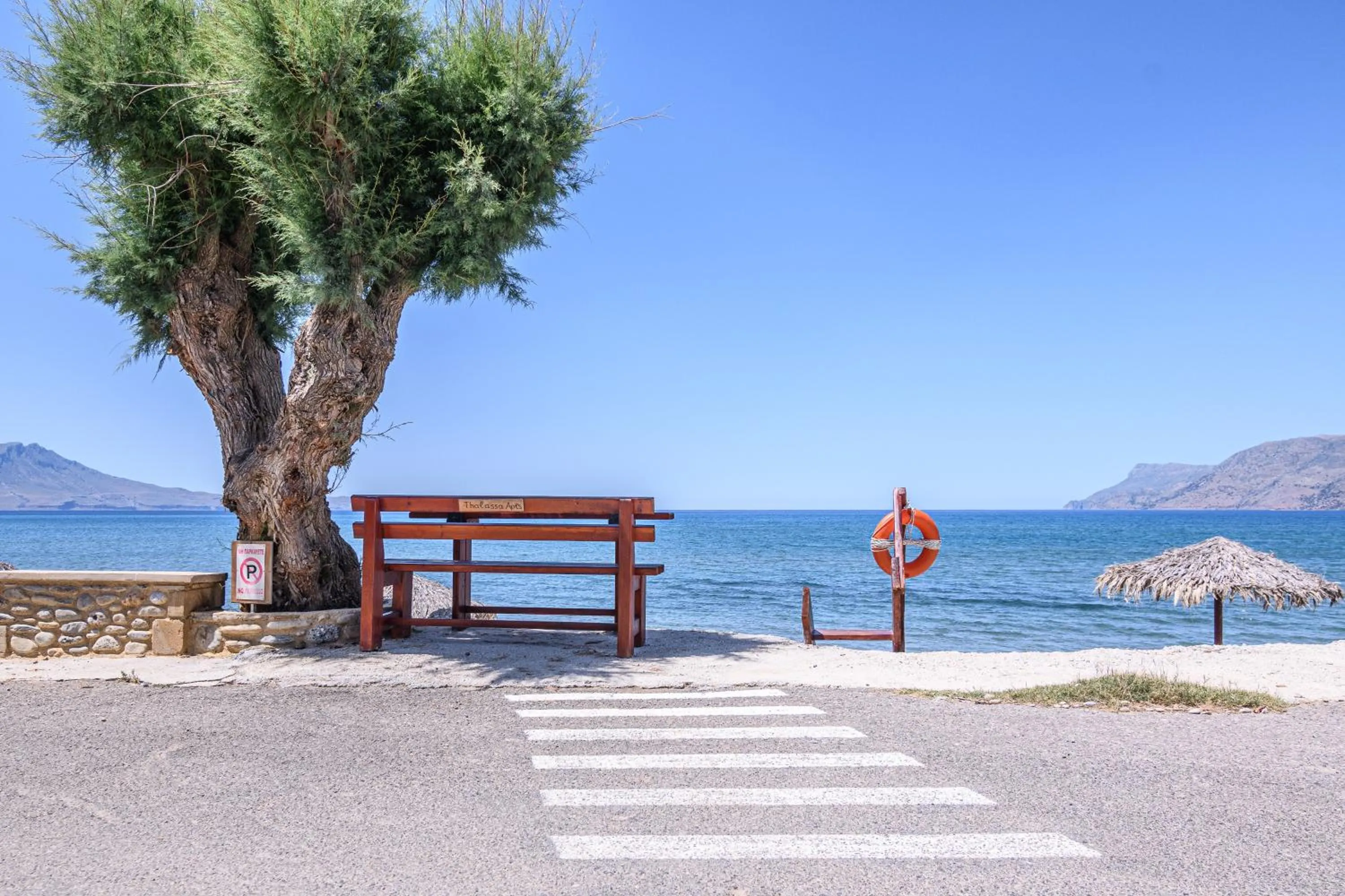 Beach in Thalassa Apartments