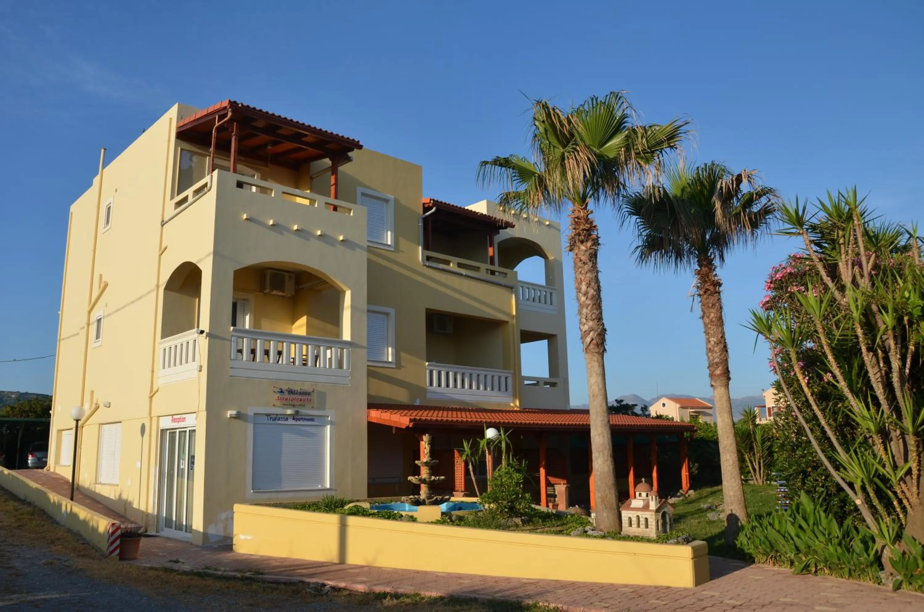 Facade/entrance in Thalassa Apartments