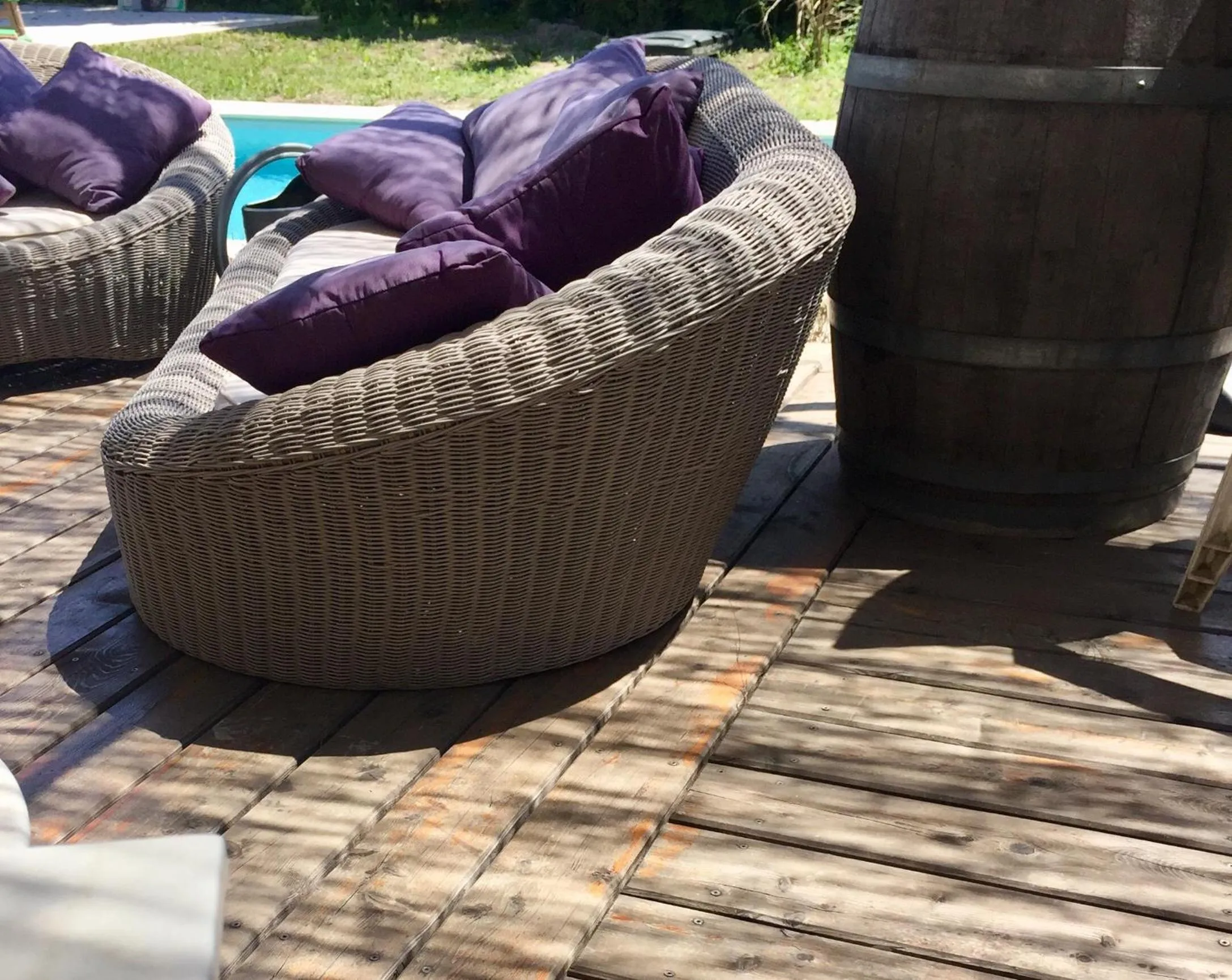 Balcony/Terrace in Chambre et table d hotes chez Dom