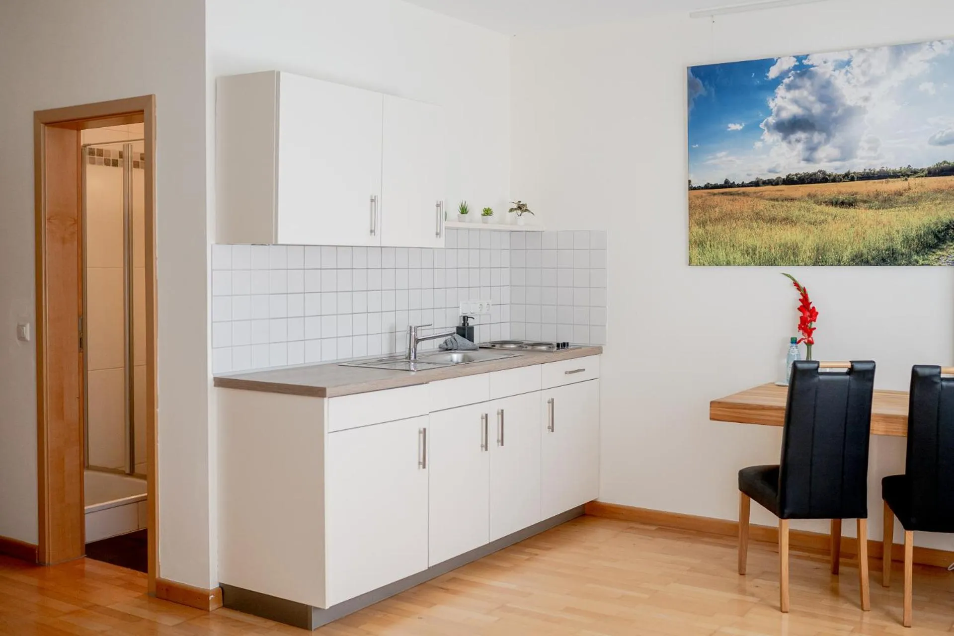 Kitchen or kitchenette in Hotel Donau-Ries