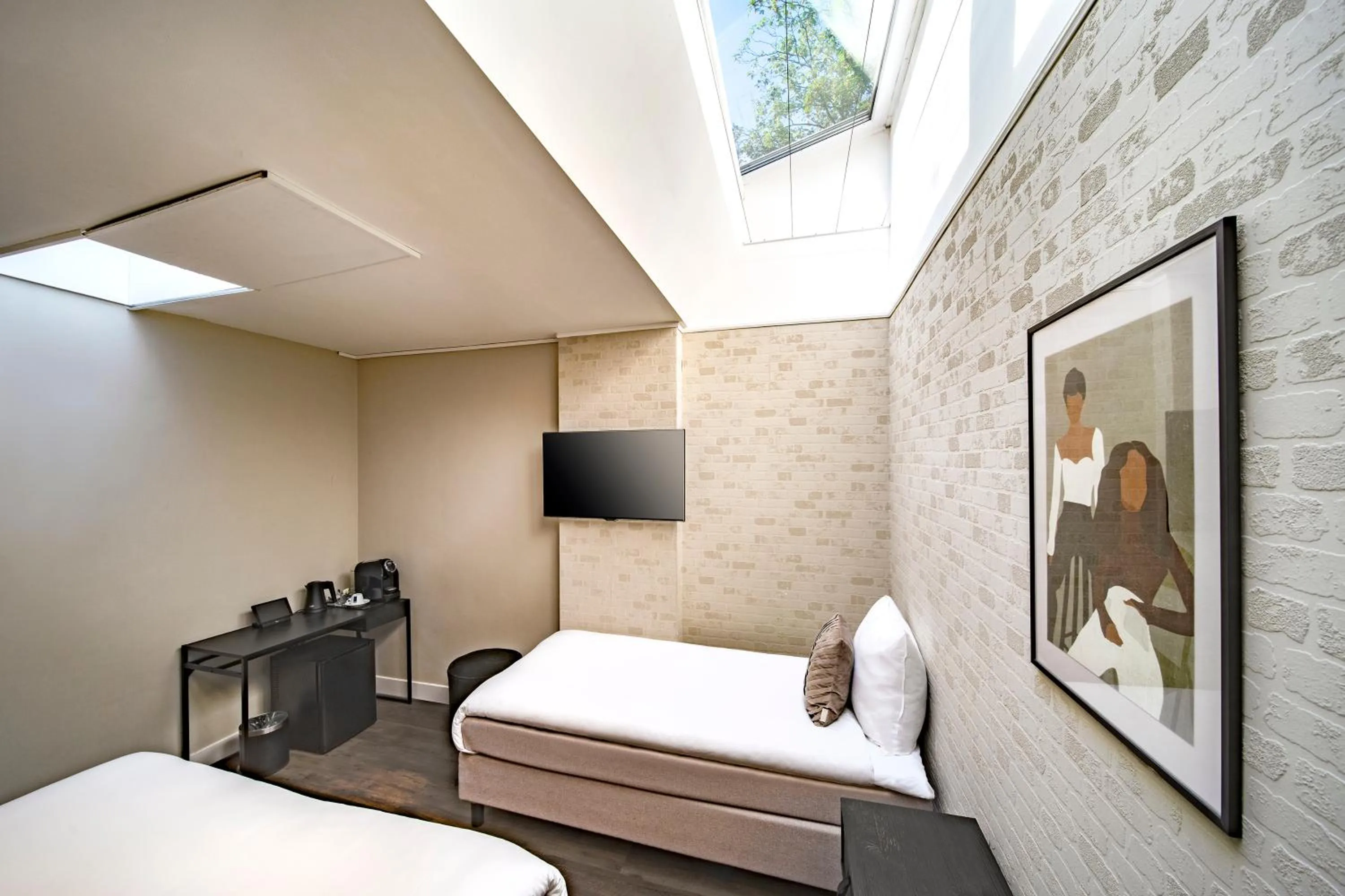 Bed in Hotel Atlantis Amsterdam