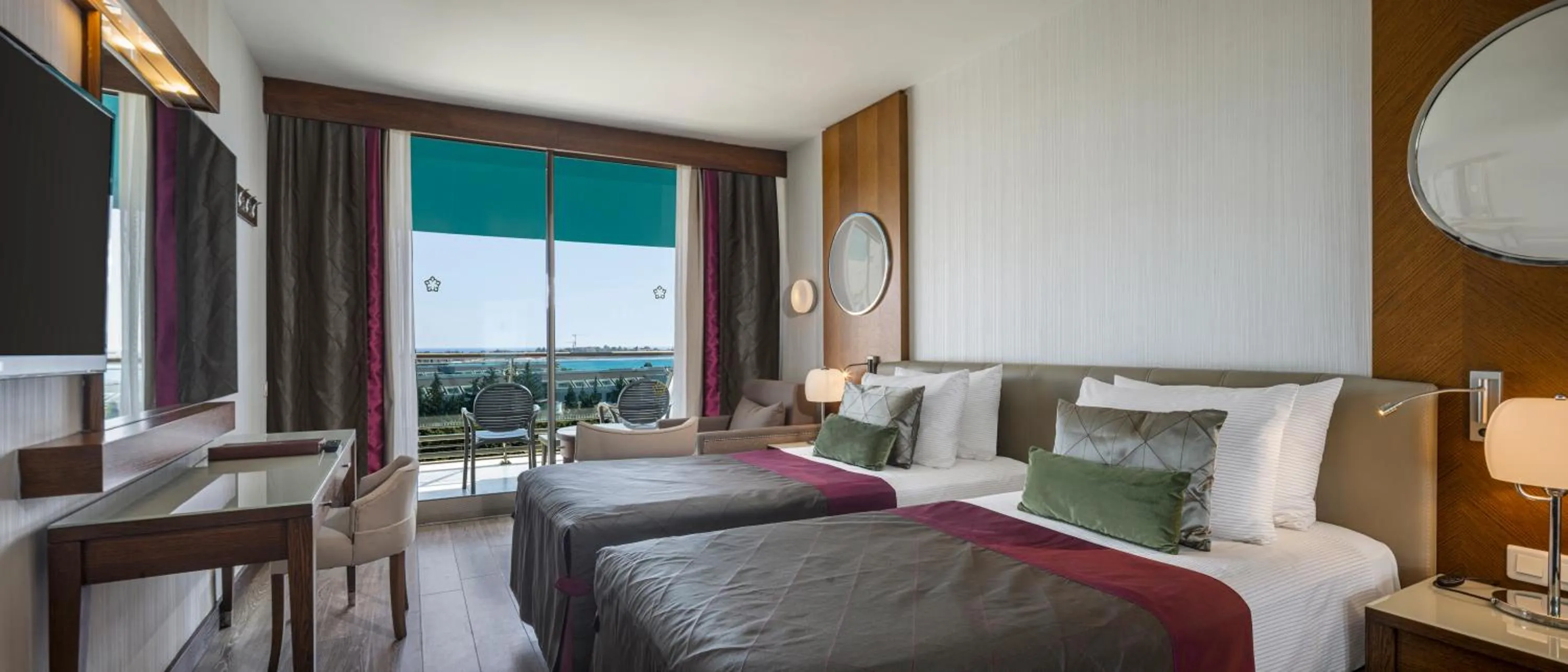 View (from property/room), Bed in Side Star Elegance Hotel - Ultra All Inclusive