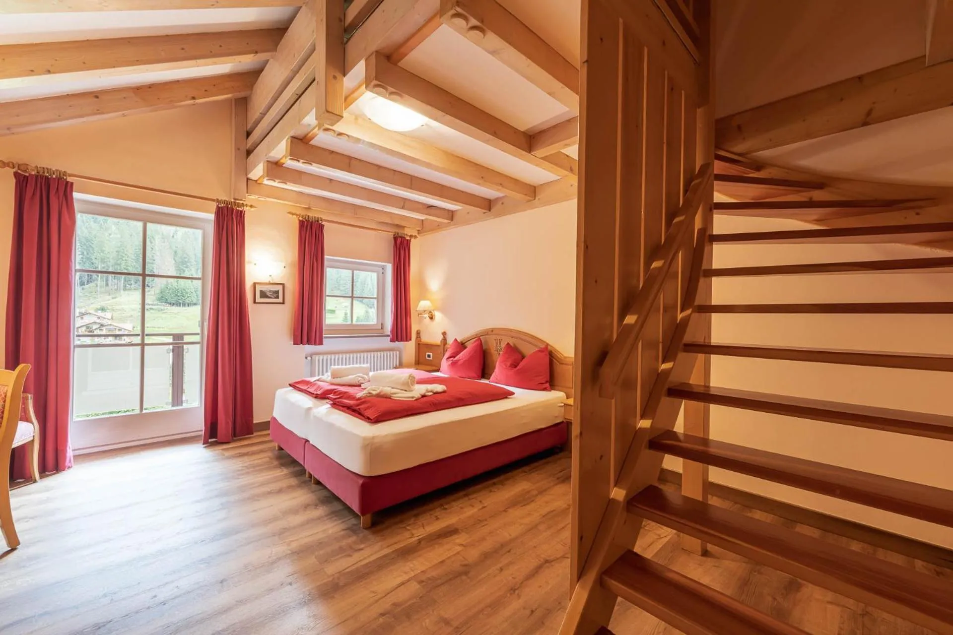 View (from property/room), Bed in Albergo Conturina