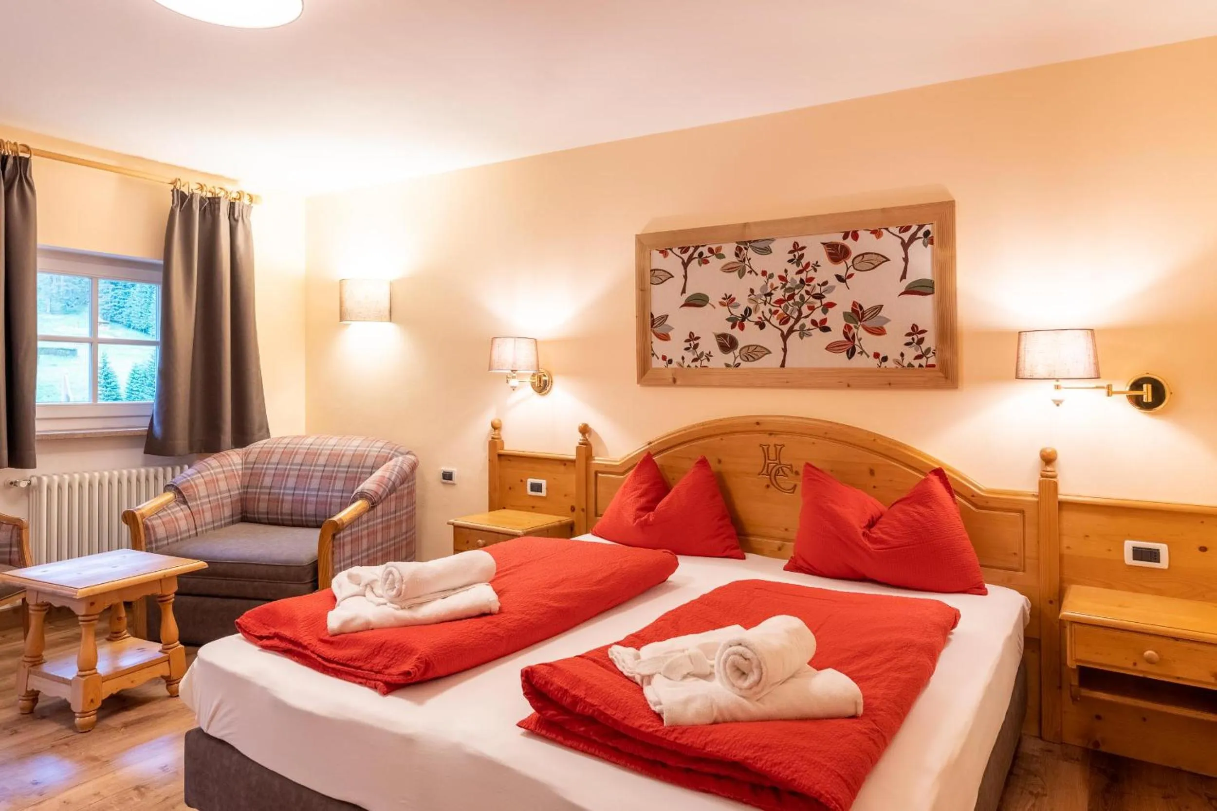 Winter, Bed in Albergo Conturina