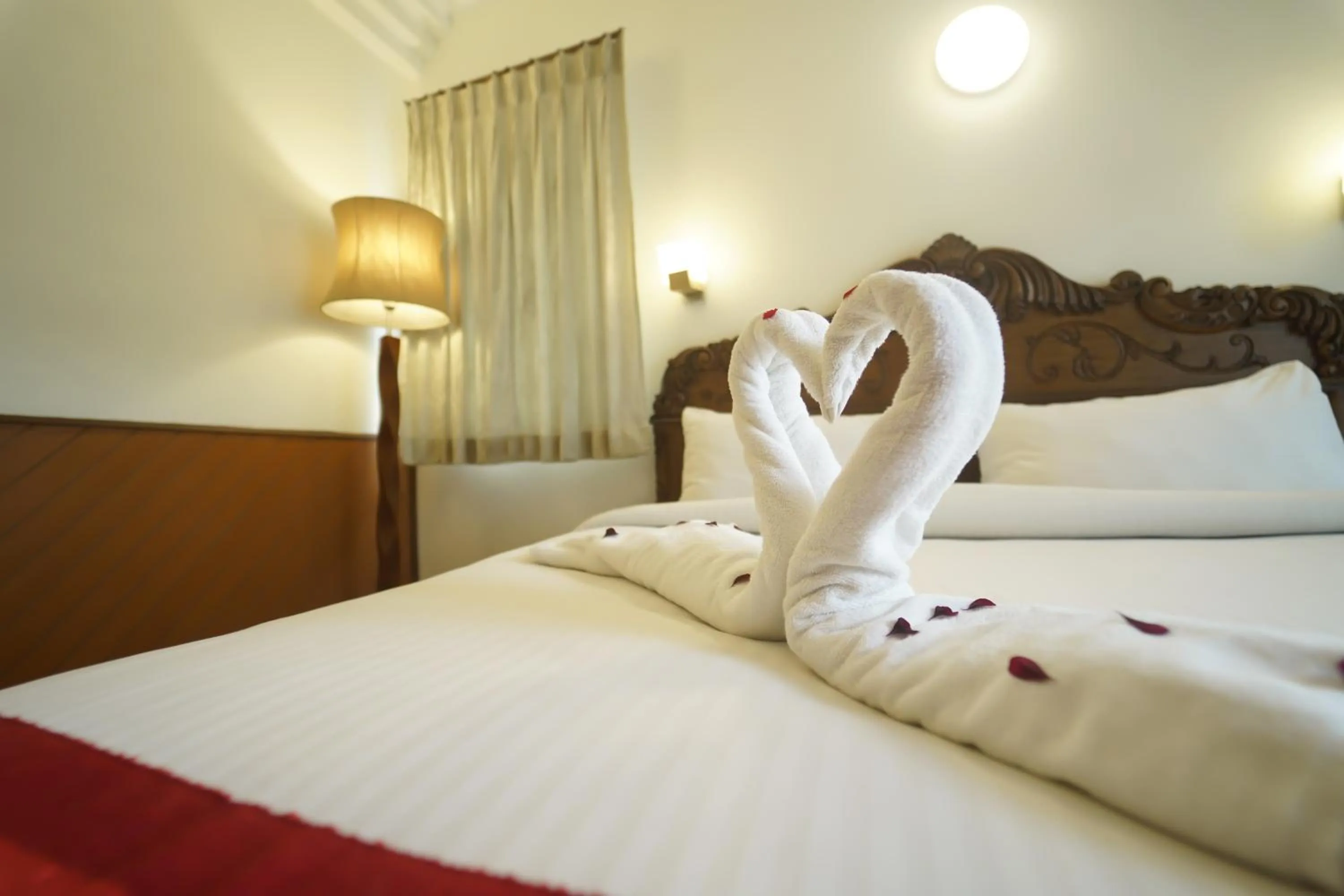 towels, Bed in JC Residency