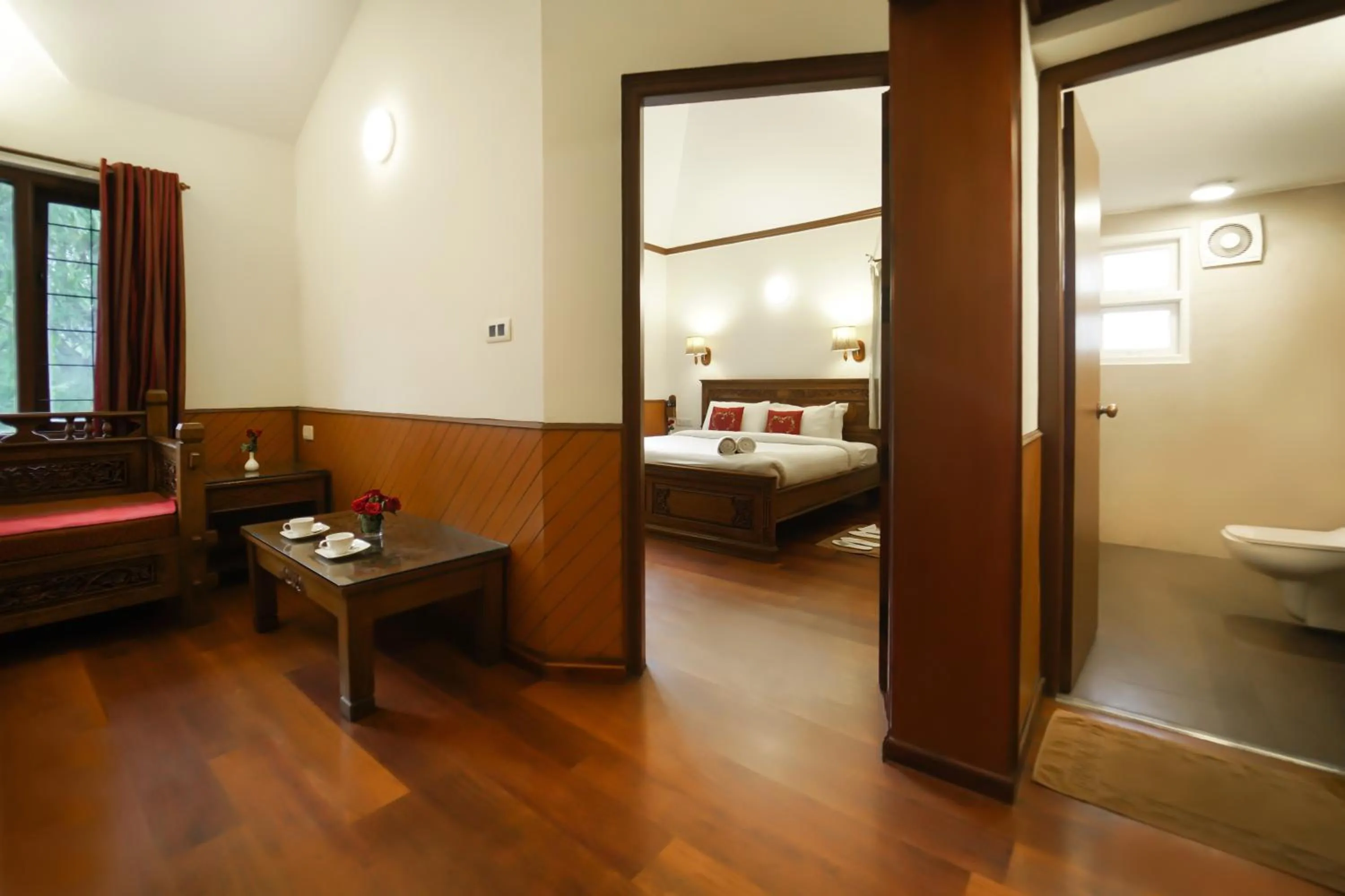 Toilet, Bed in JC Residency