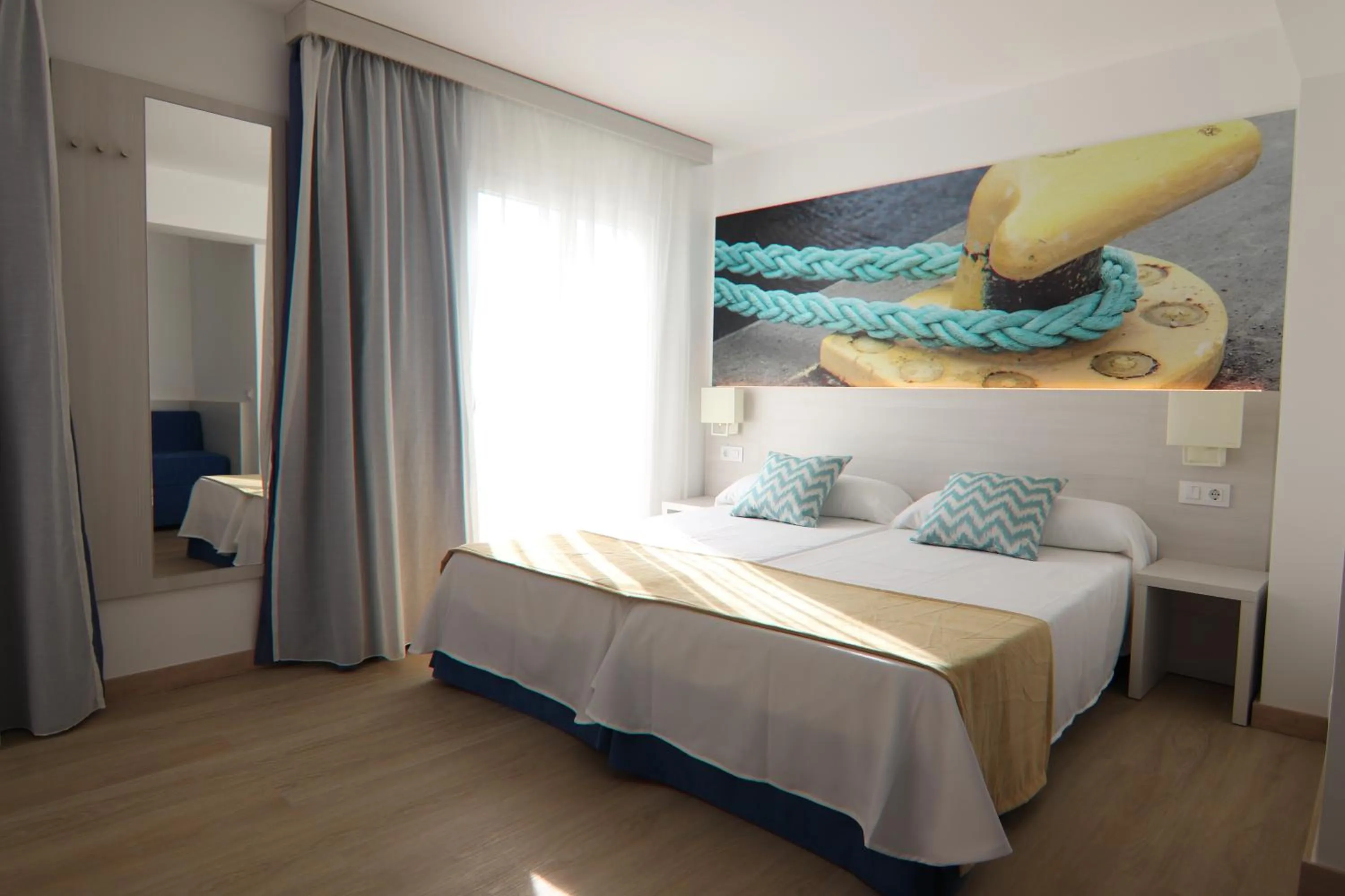 Photo of the whole room, Bed in Hostal Cala Ratjada