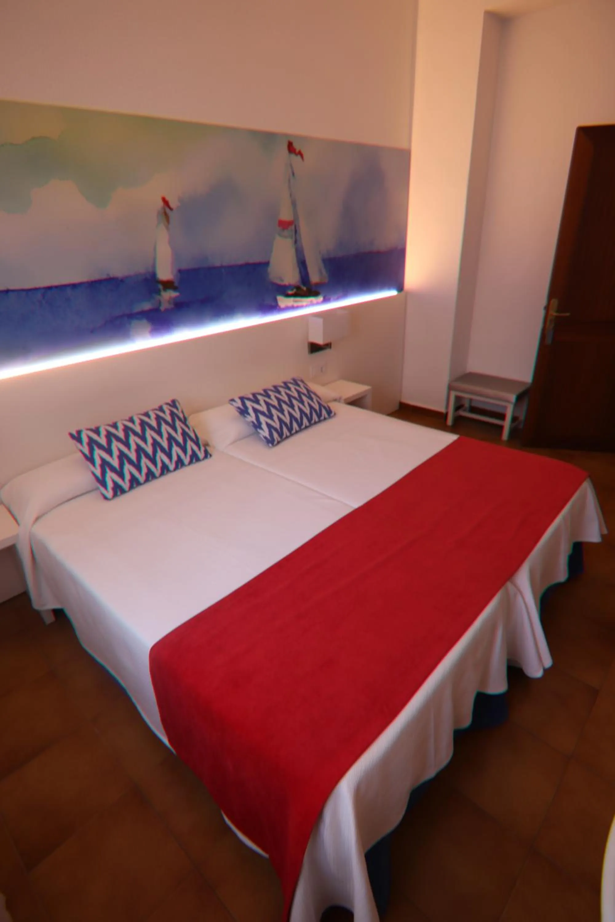 Bed in Hostal Cala Ratjada