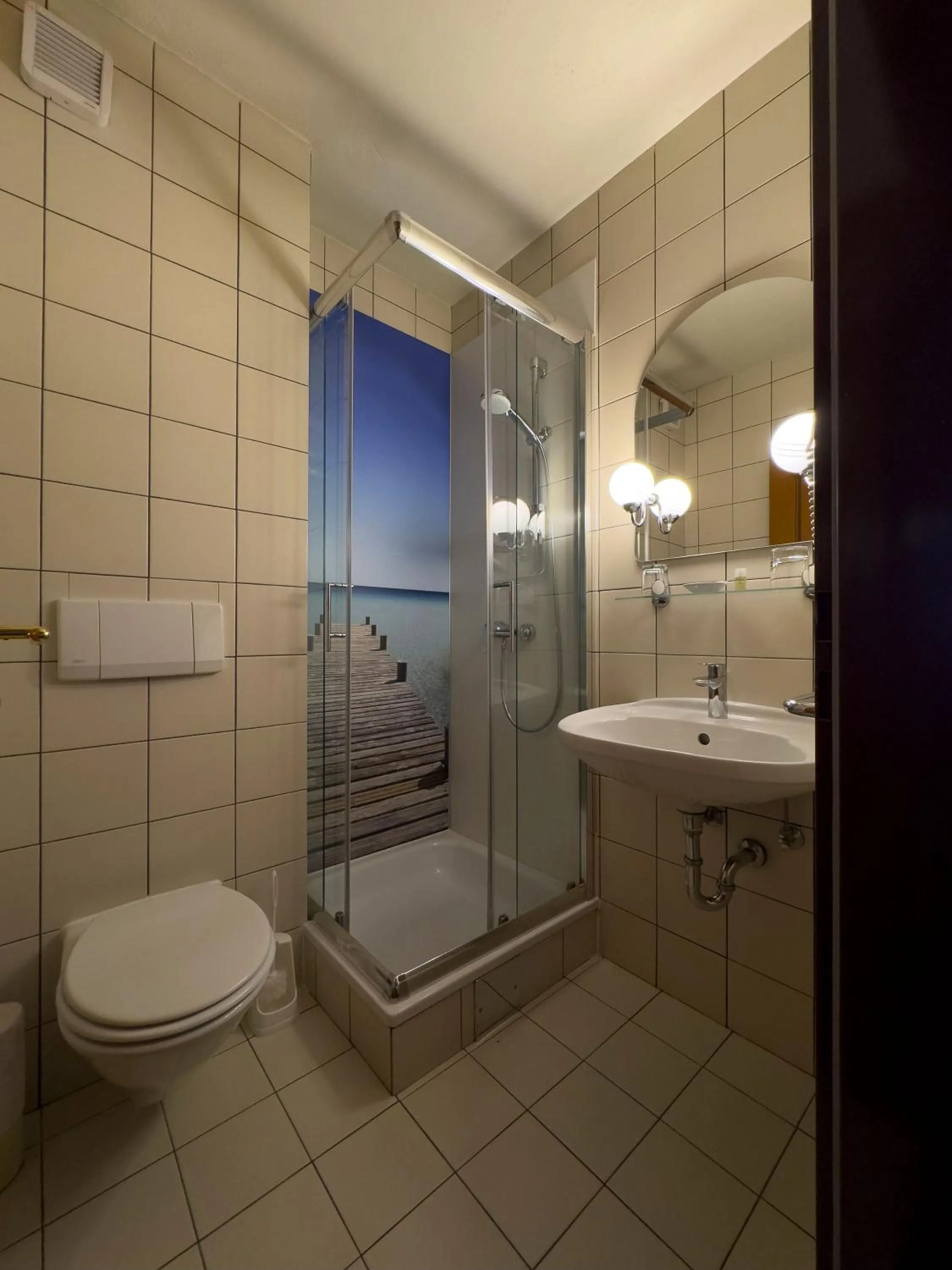 Shower in Pension Erlaa