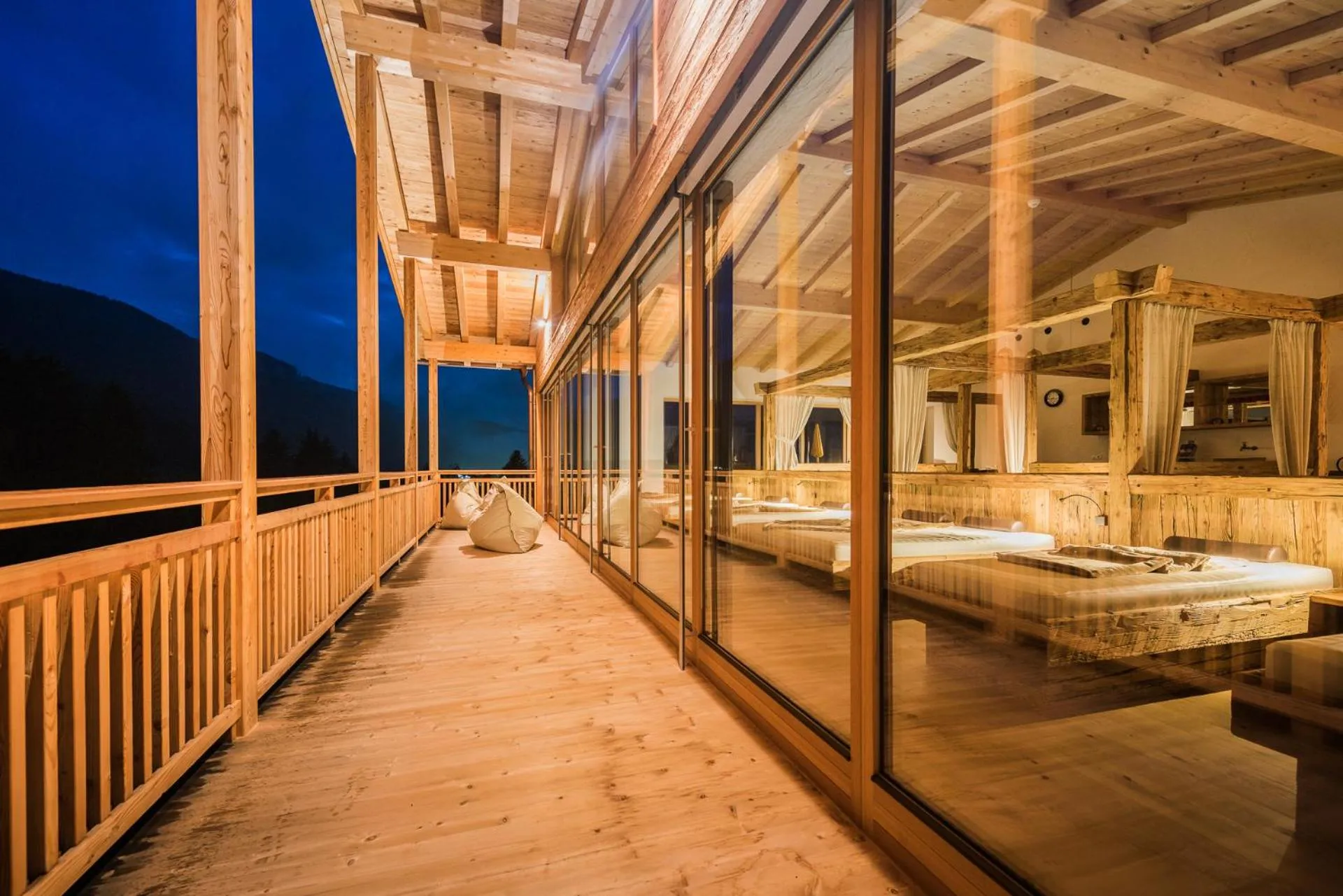 Sauna in Alpine Nature Hotel Stoll
