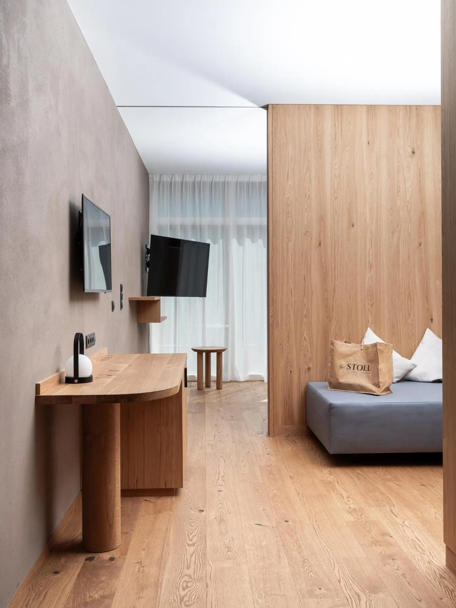 Bed in Alpine Nature Hotel Stoll