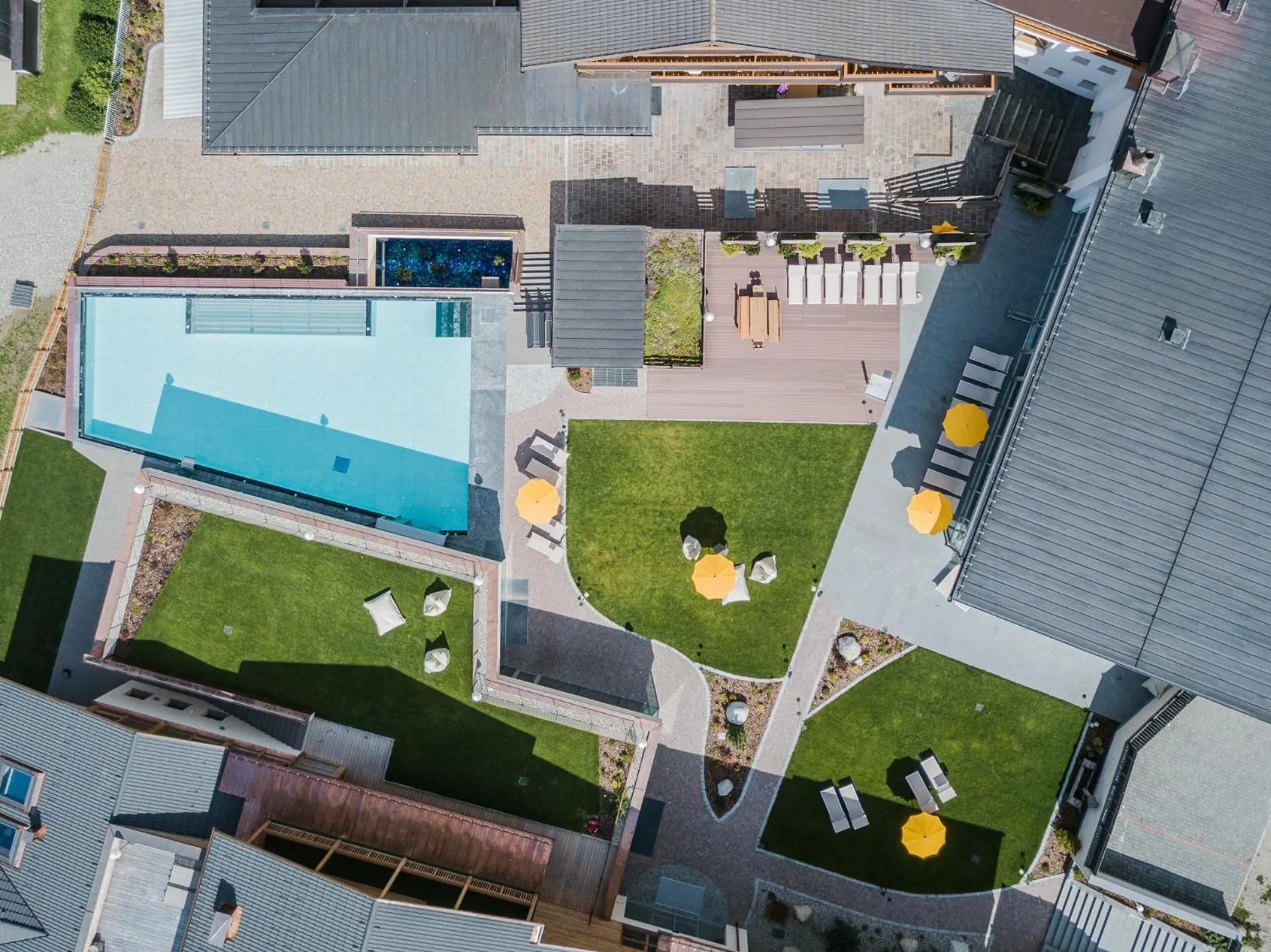 Swimming pool in Alpine Nature Hotel Stoll