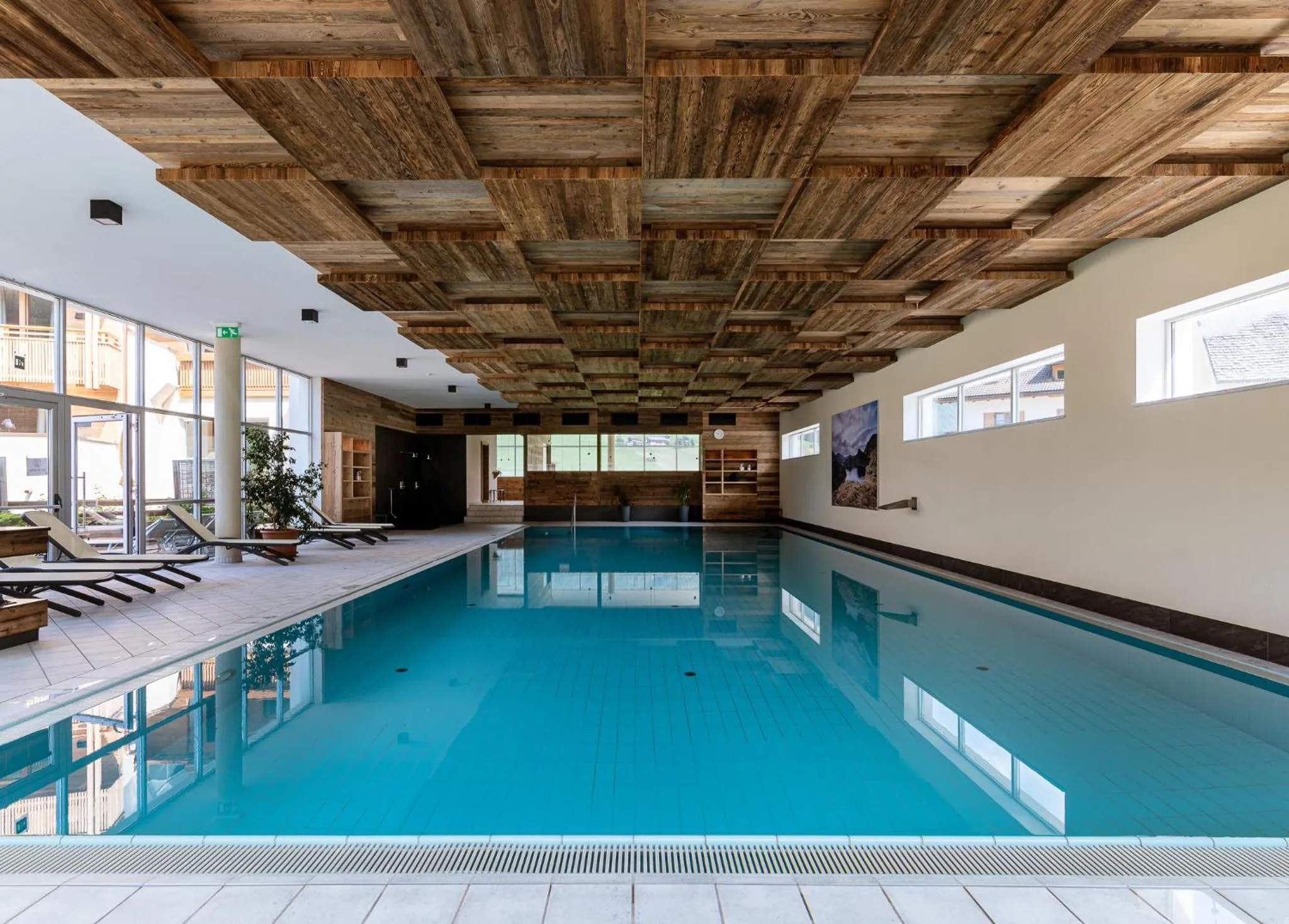 Swimming pool in Alpine Nature Hotel Stoll
