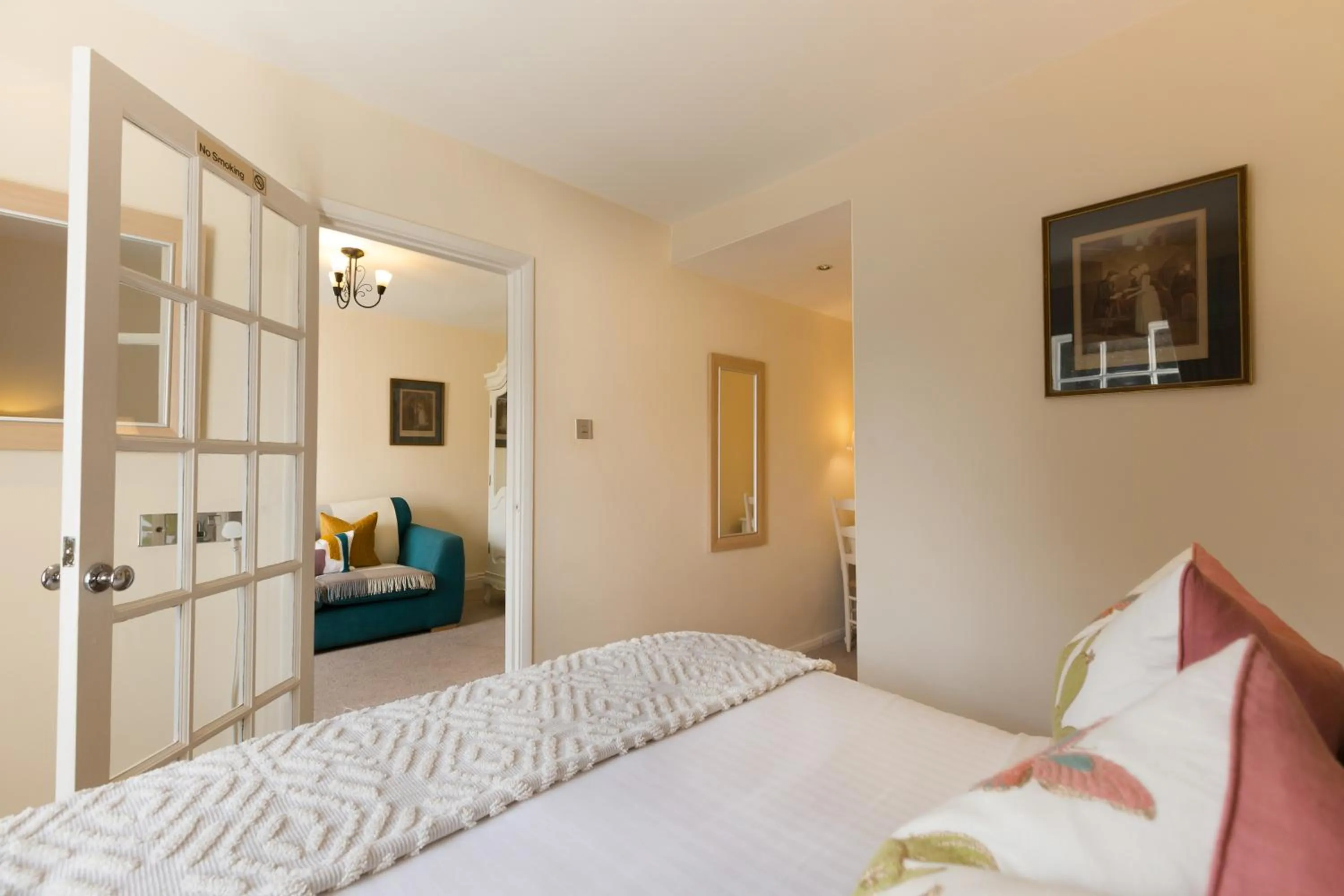 Bedroom, Bed in Warkworth House Hotel