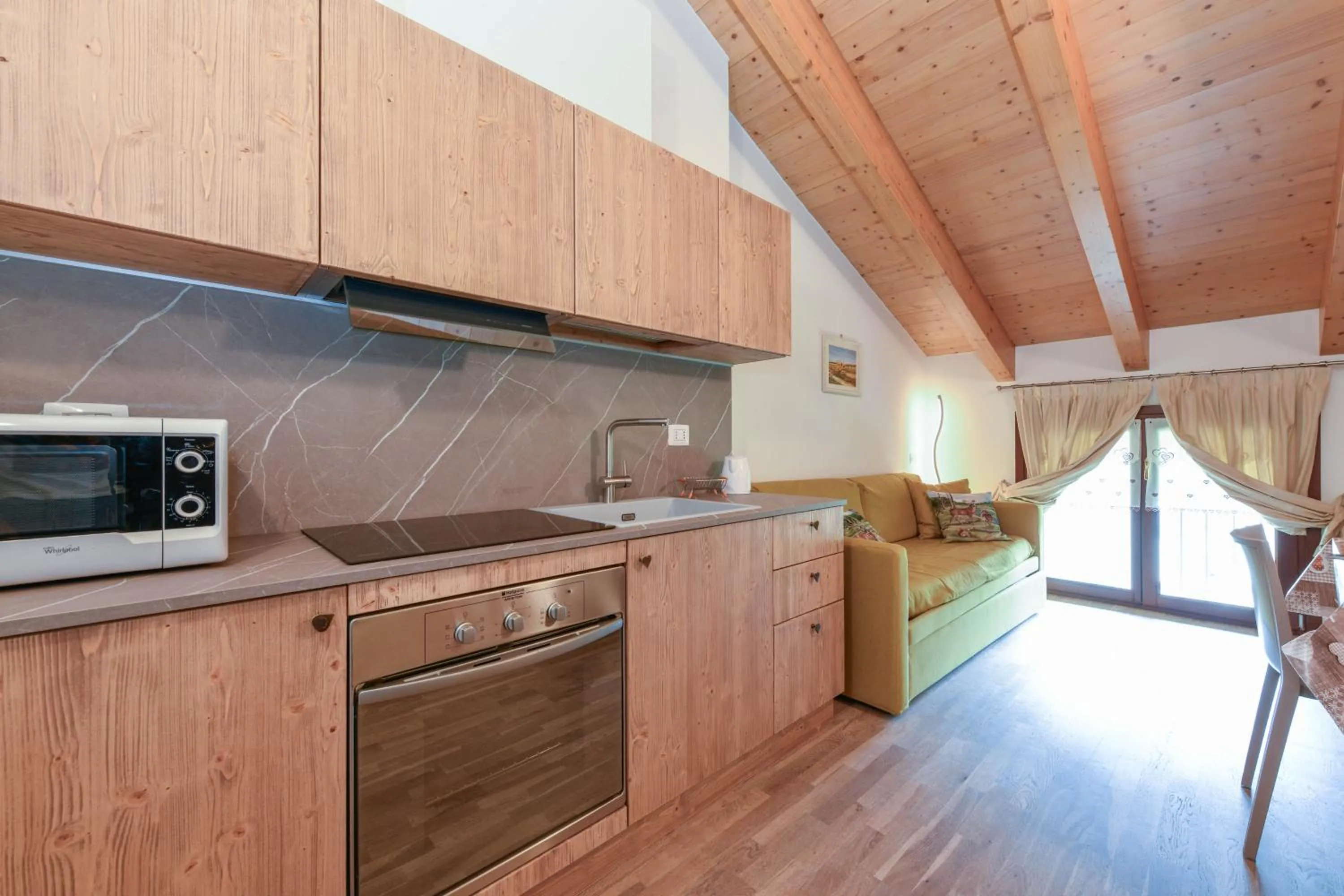 kitchen in Residence Rta La Rosa delle Dolomiti