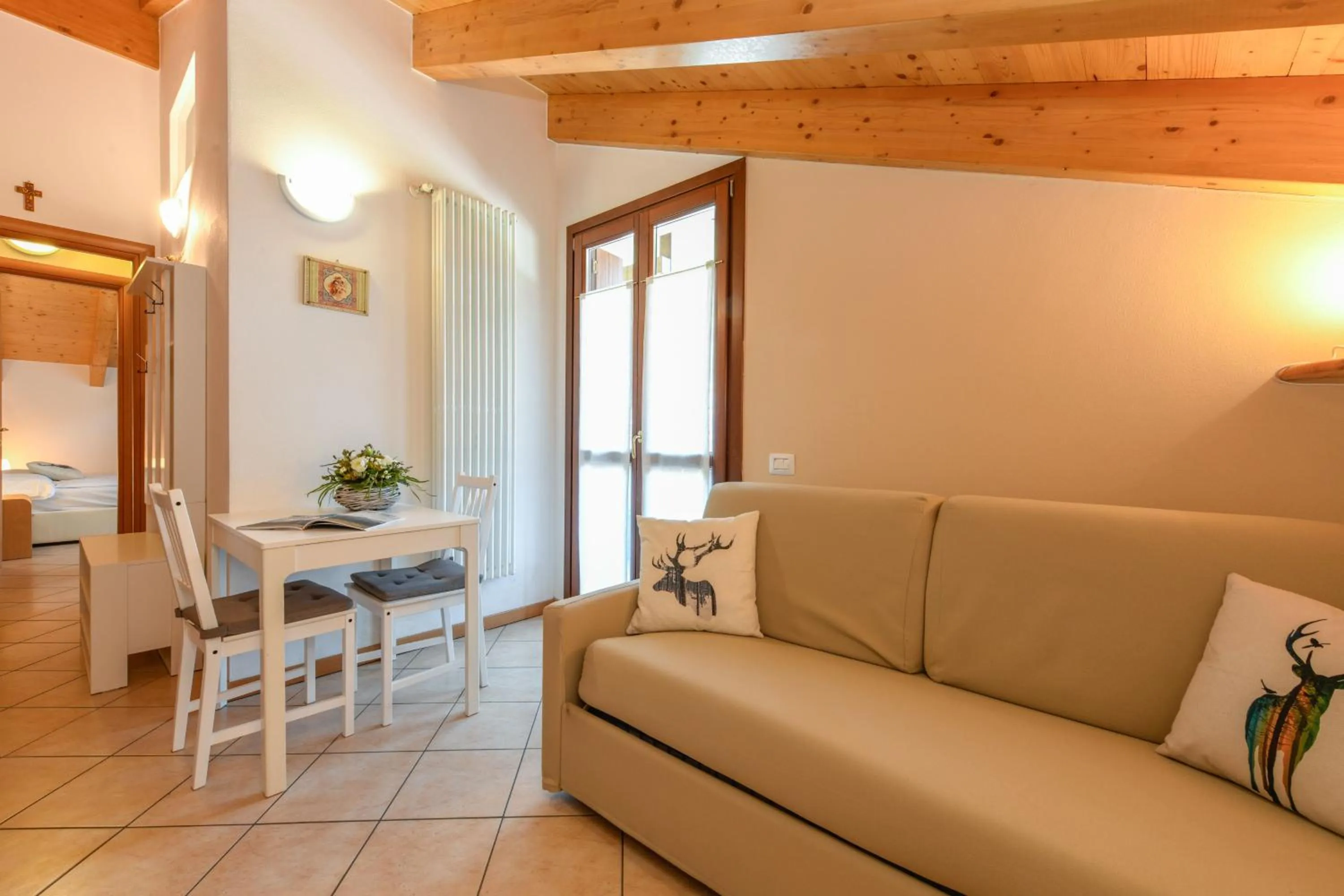 Living room in Residence Rta La Rosa delle Dolomiti