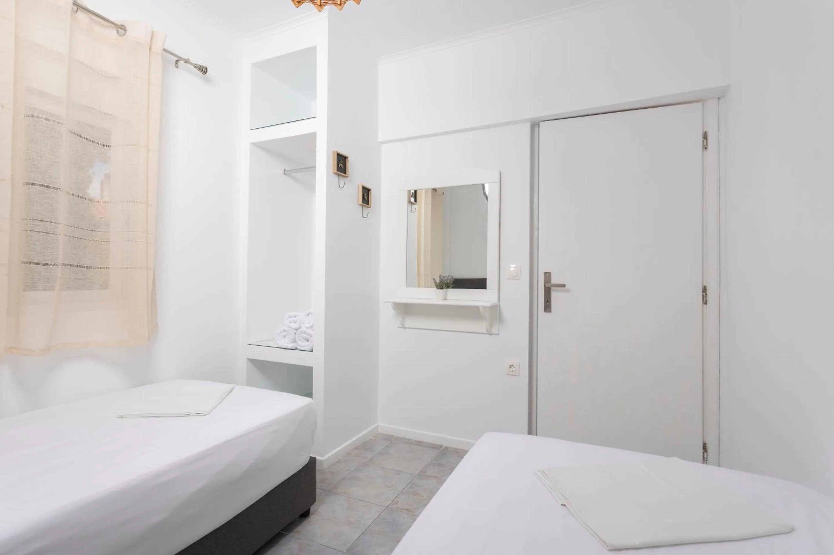 Bed in Anatoli Apartments Polichrono