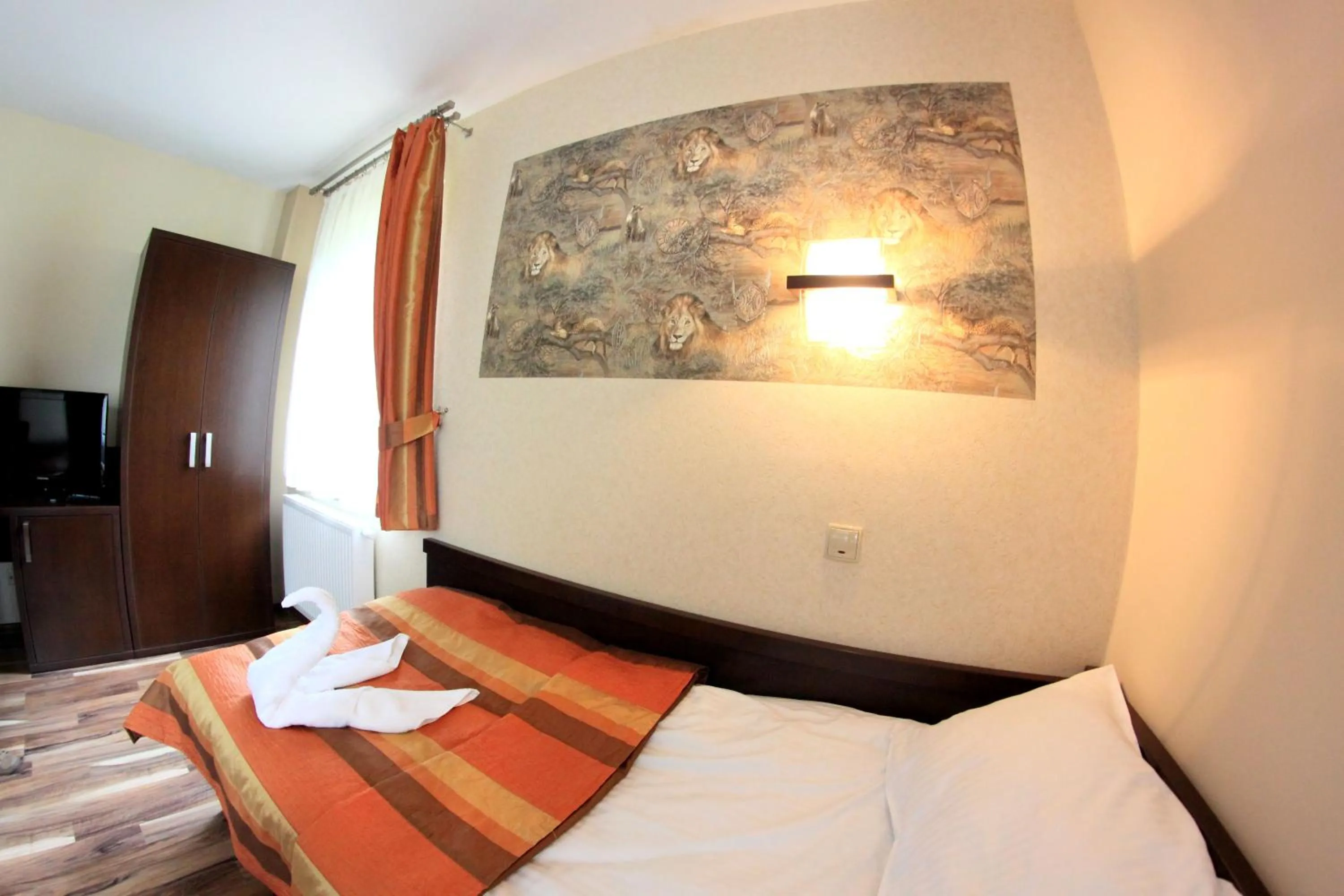 Bed in Hotel Mieszko