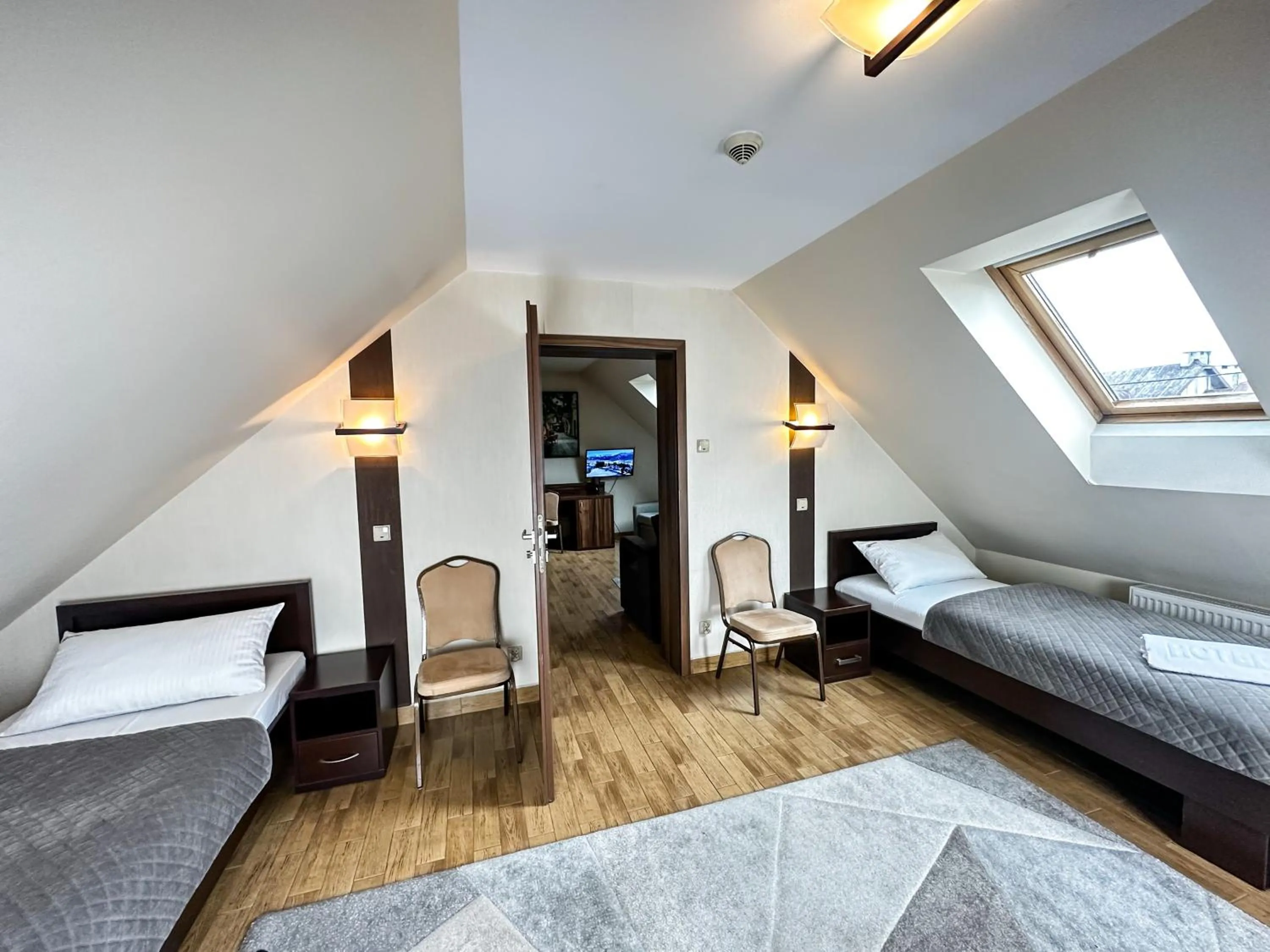 Bed in Hotel Mieszko