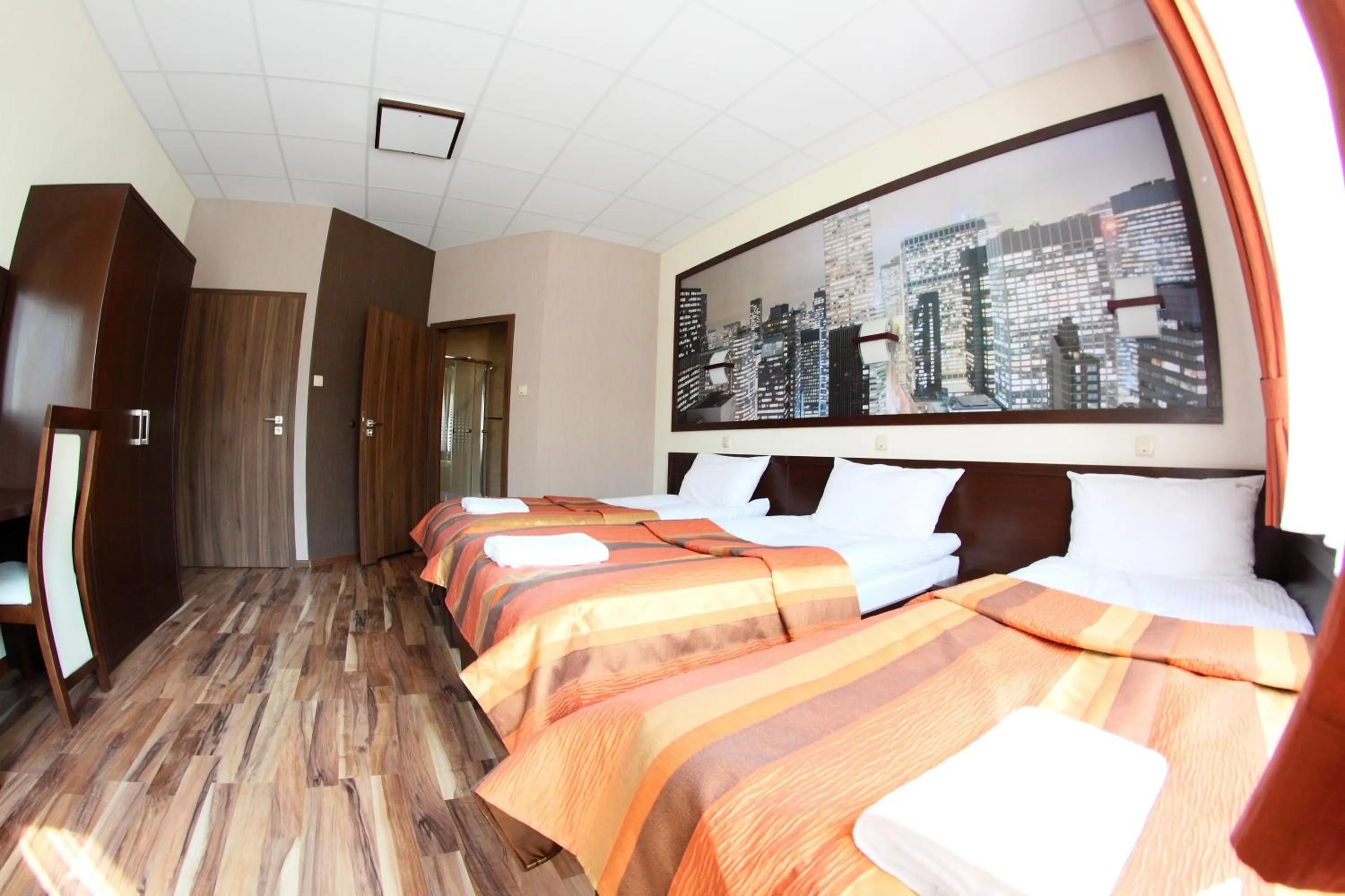 Bed in Hotel Mieszko