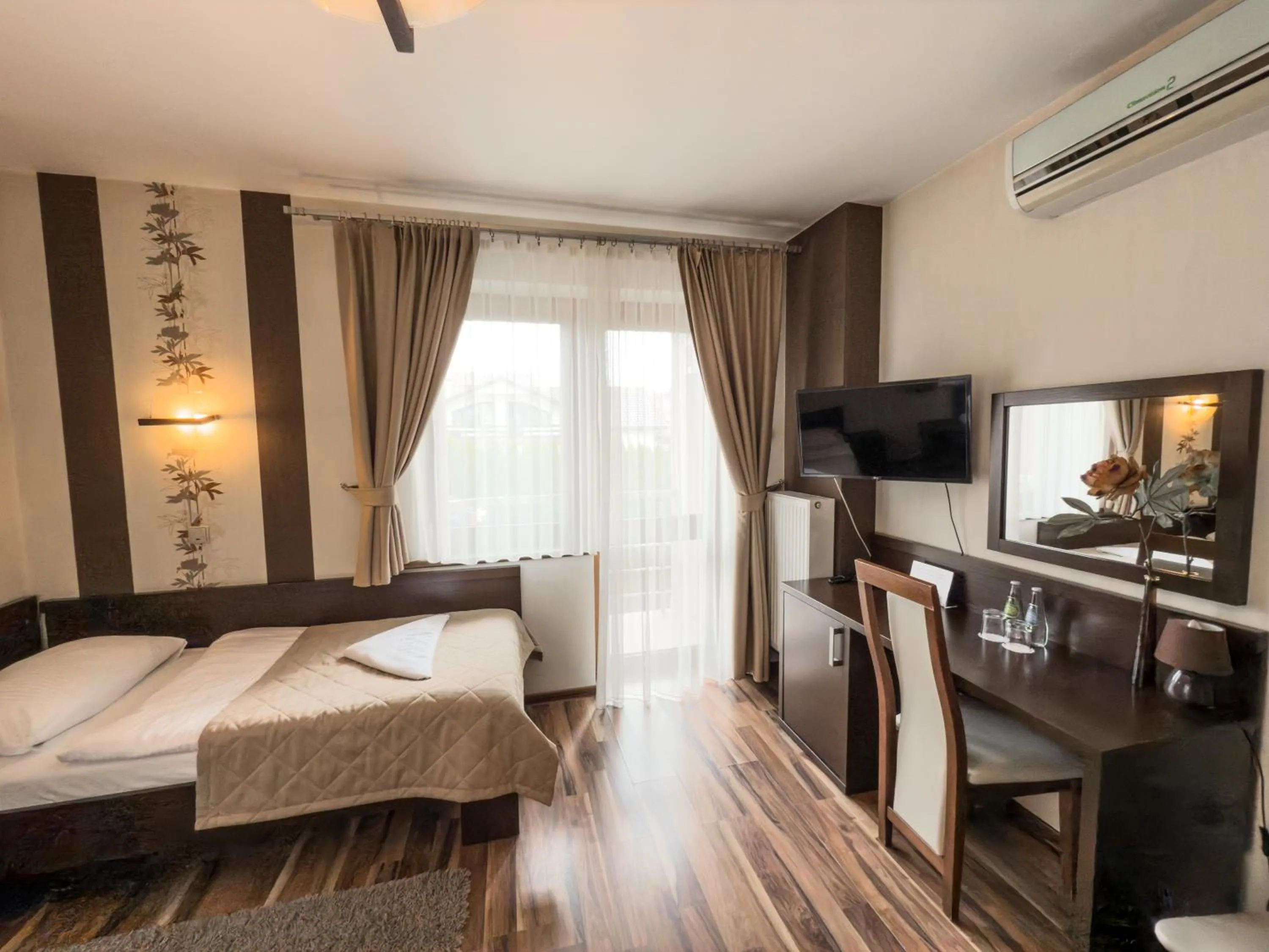 Bed in Hotel Mieszko