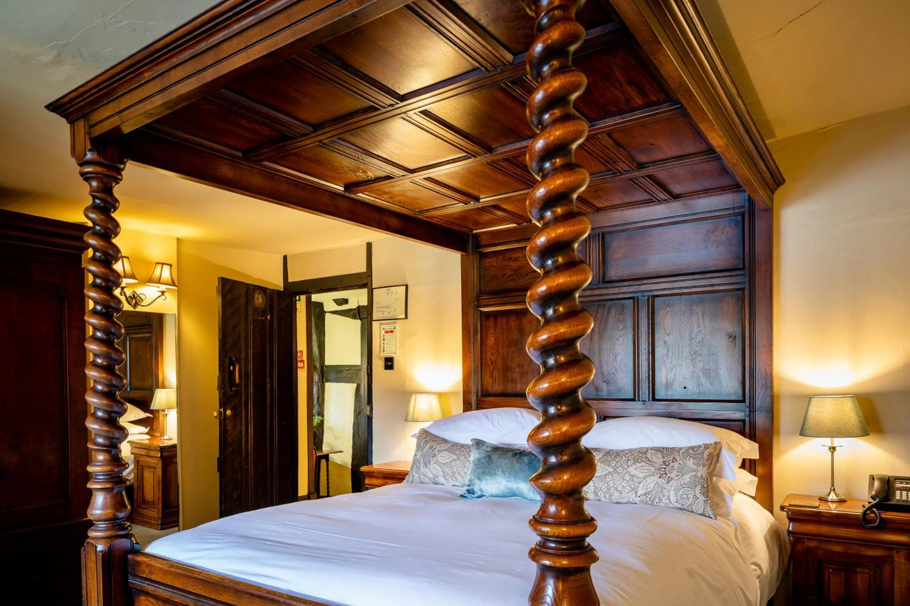 Bed in The Crown Inn