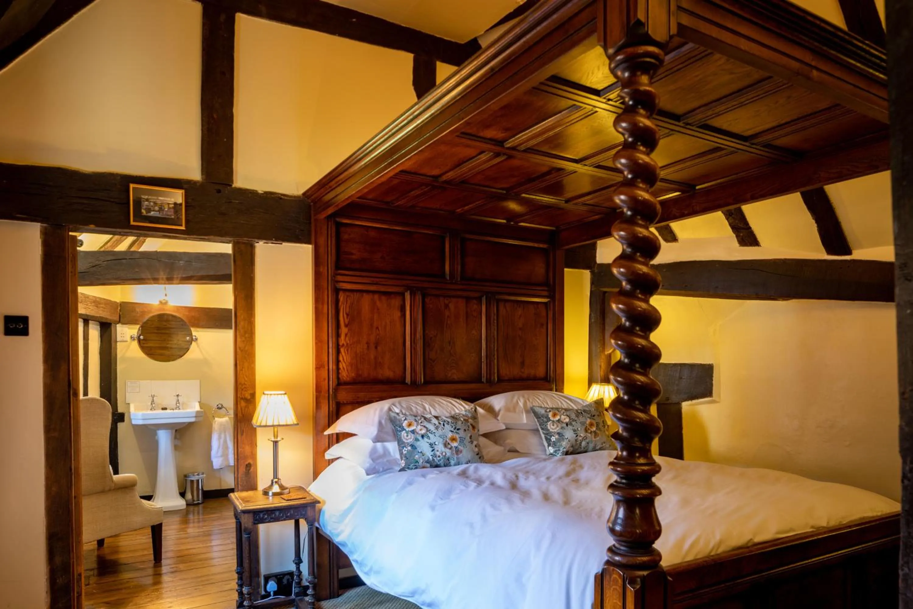 Bed in The Crown Inn