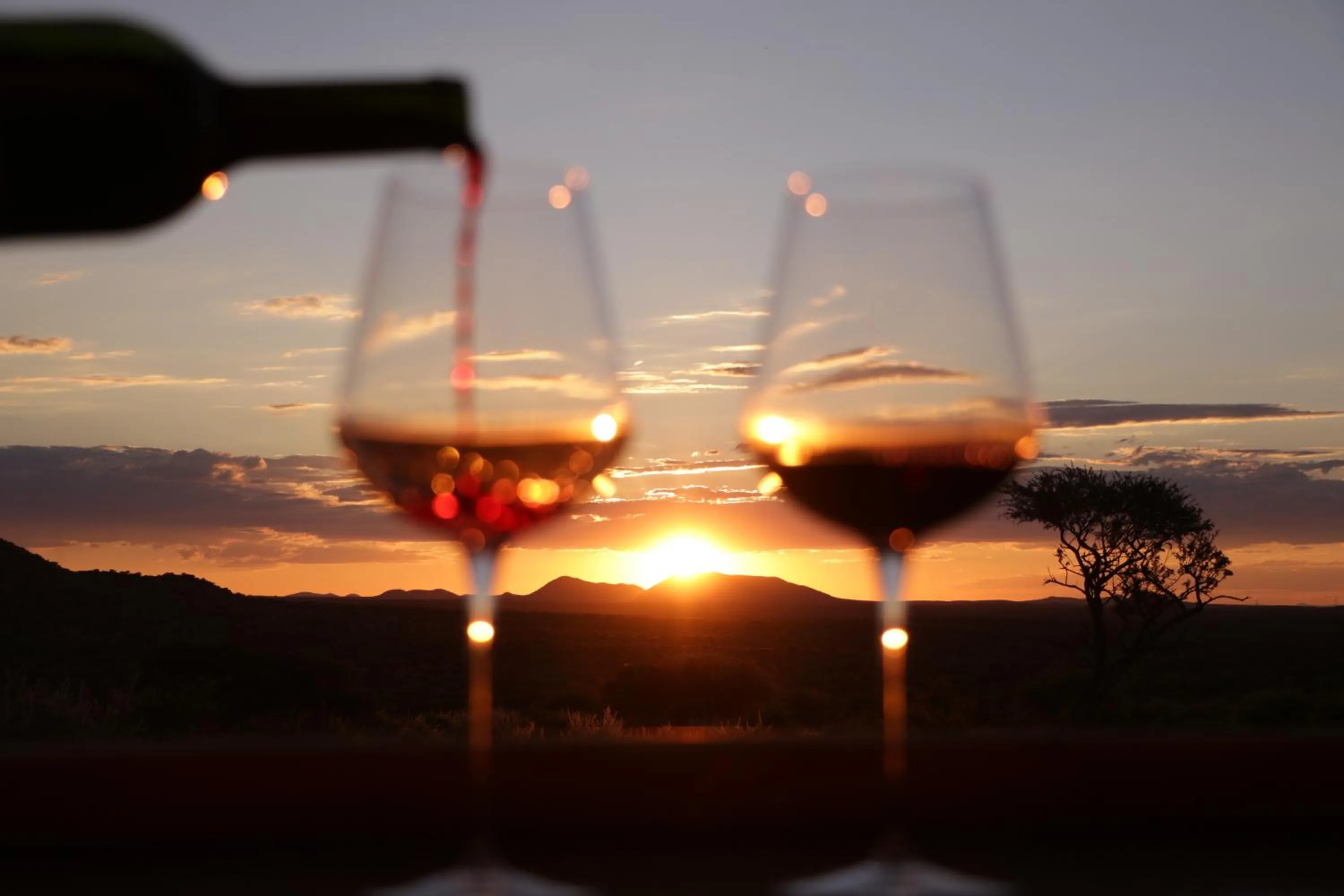 Sunset in Düsternbrook Guest Farm