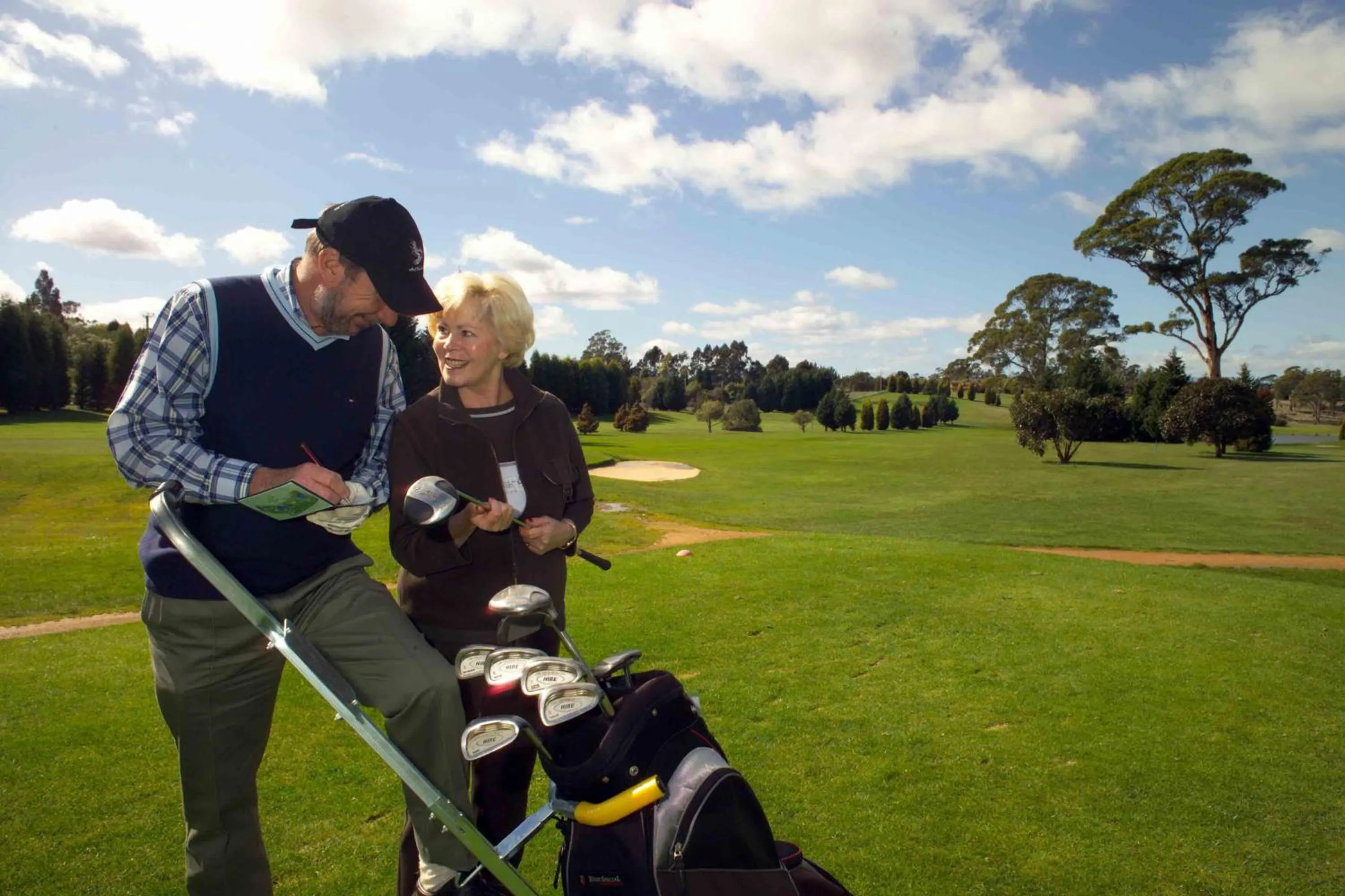 Golfcourse in Tamar Valley Resort Grindelwald