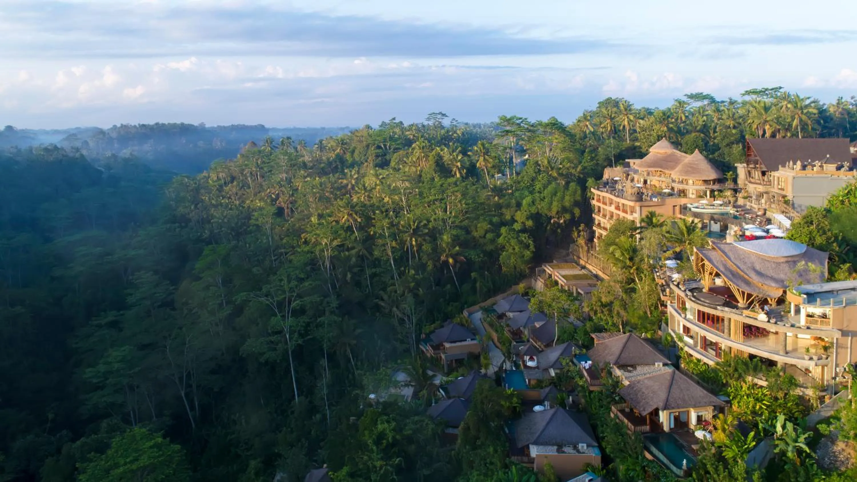 Bird's eye view in The Kayon Jungle Resort