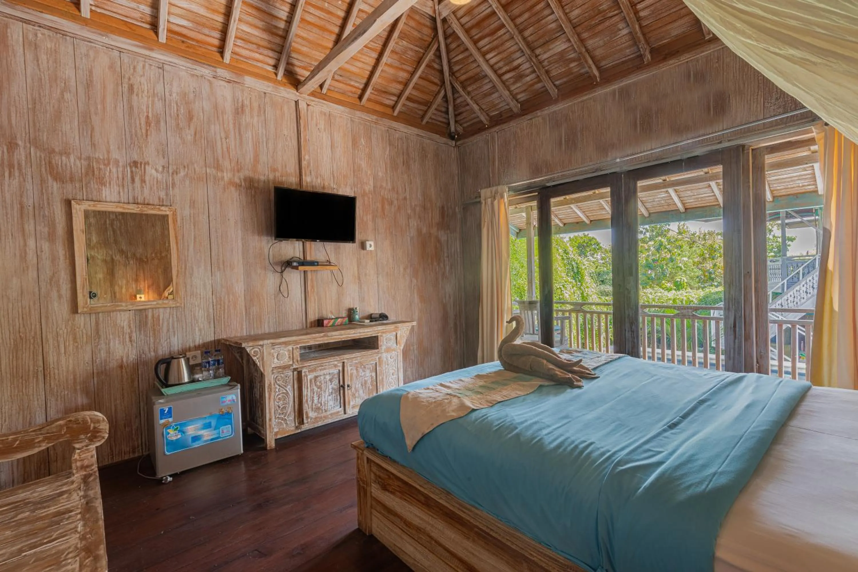 Bed in Golden Hill Cottage Nusa Penida