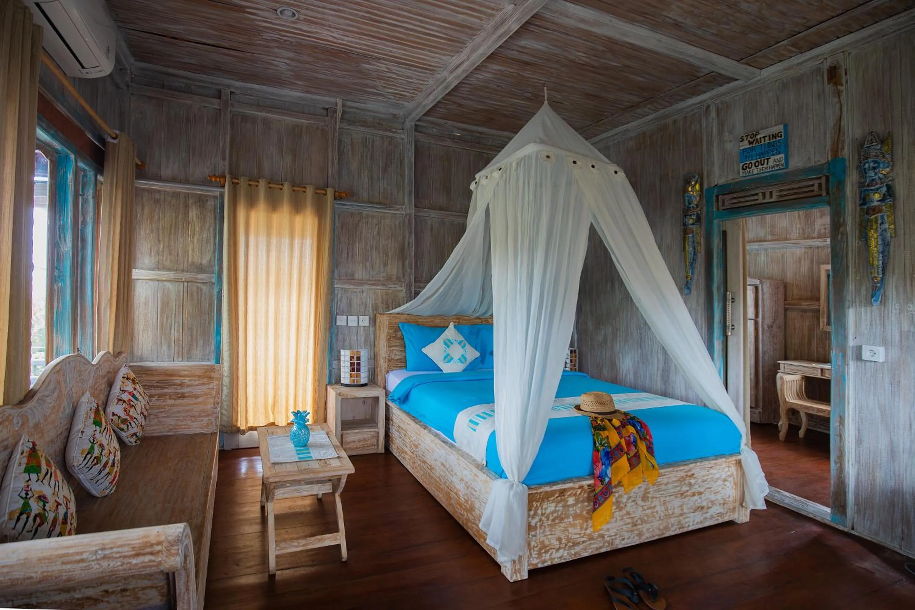 Bed in Golden Hill Cottage Nusa Penida