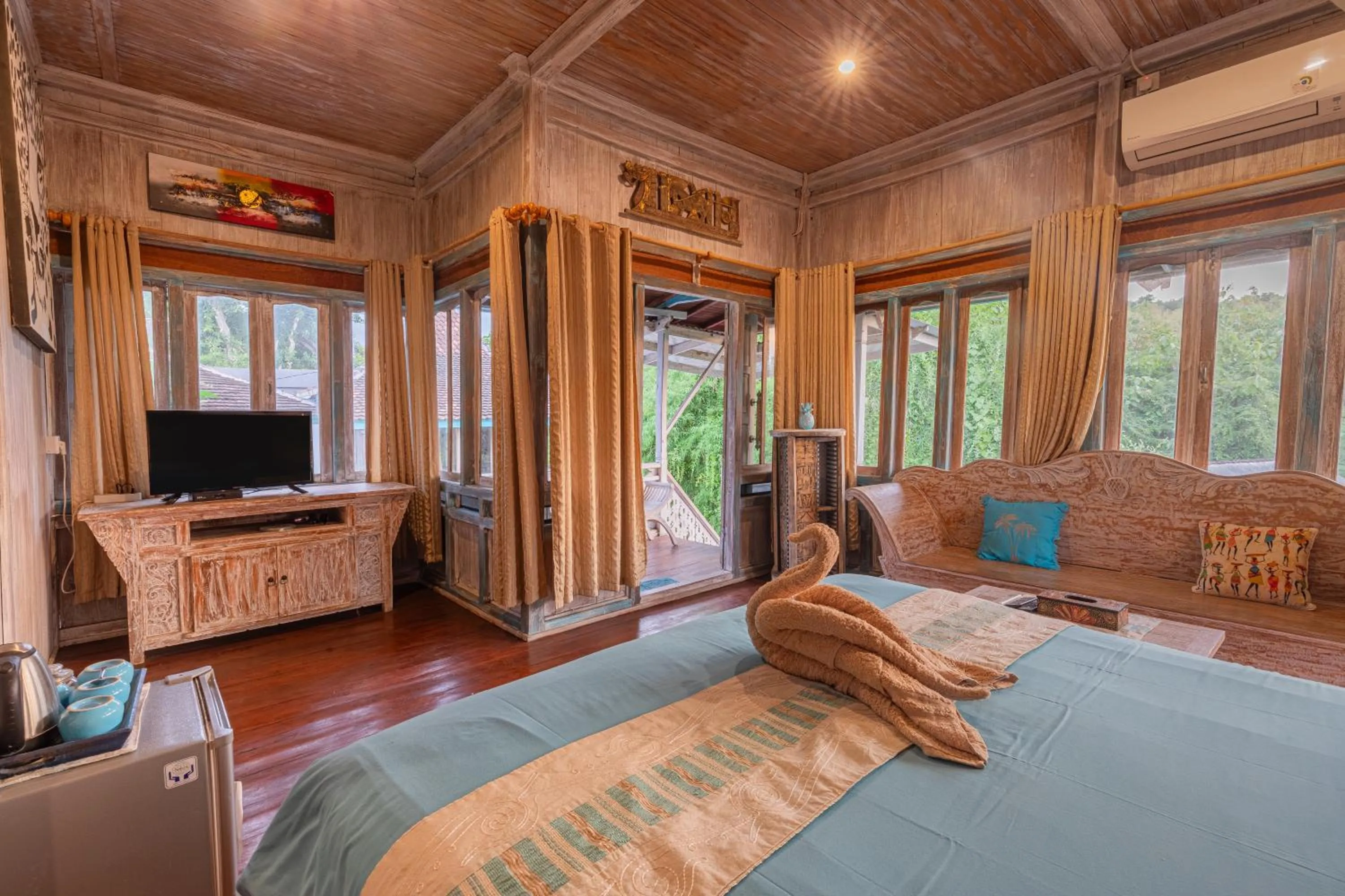 Bed in Golden Hill Cottage Nusa Penida