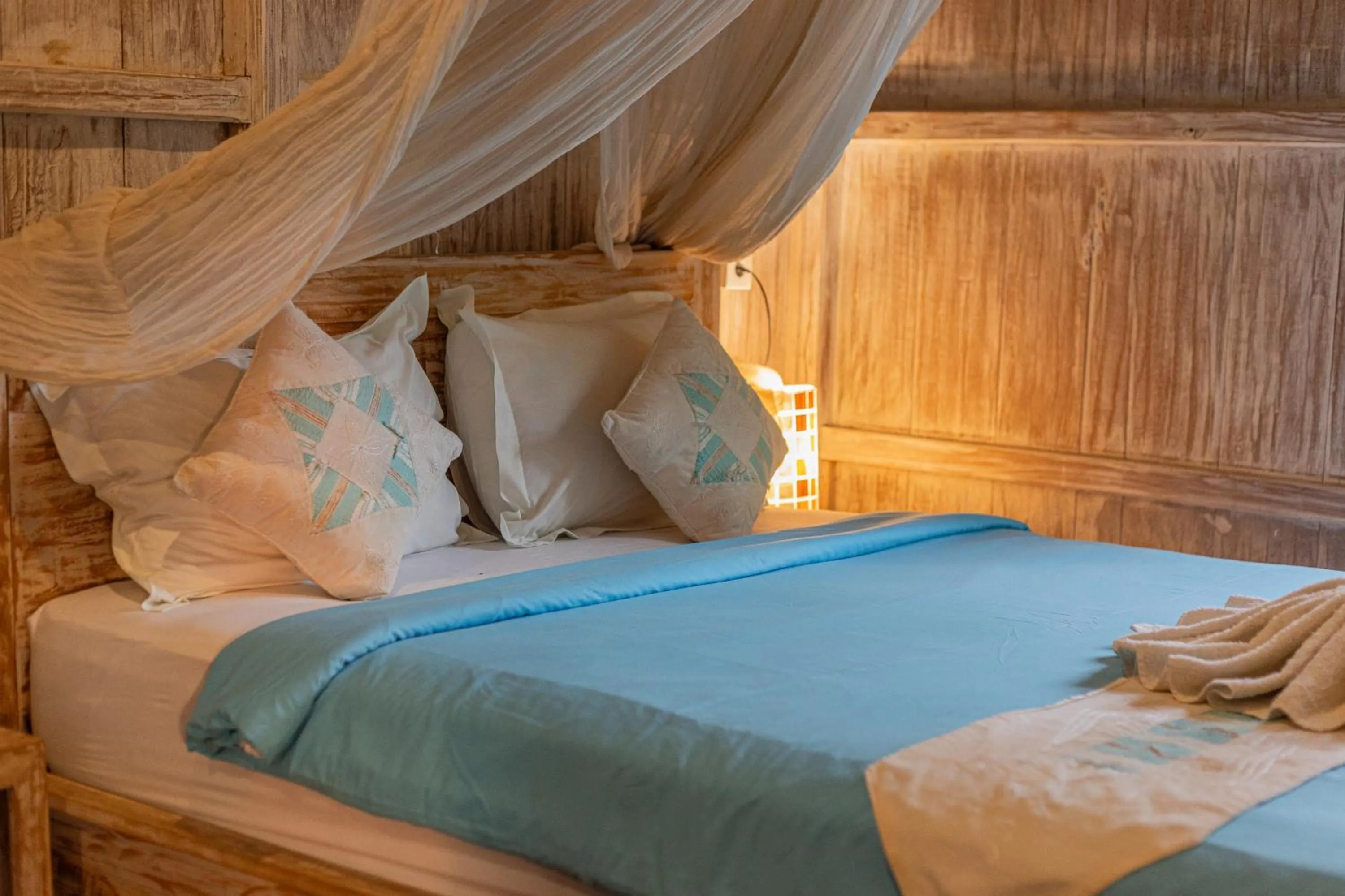 Bed in Golden Hill Cottage Nusa Penida