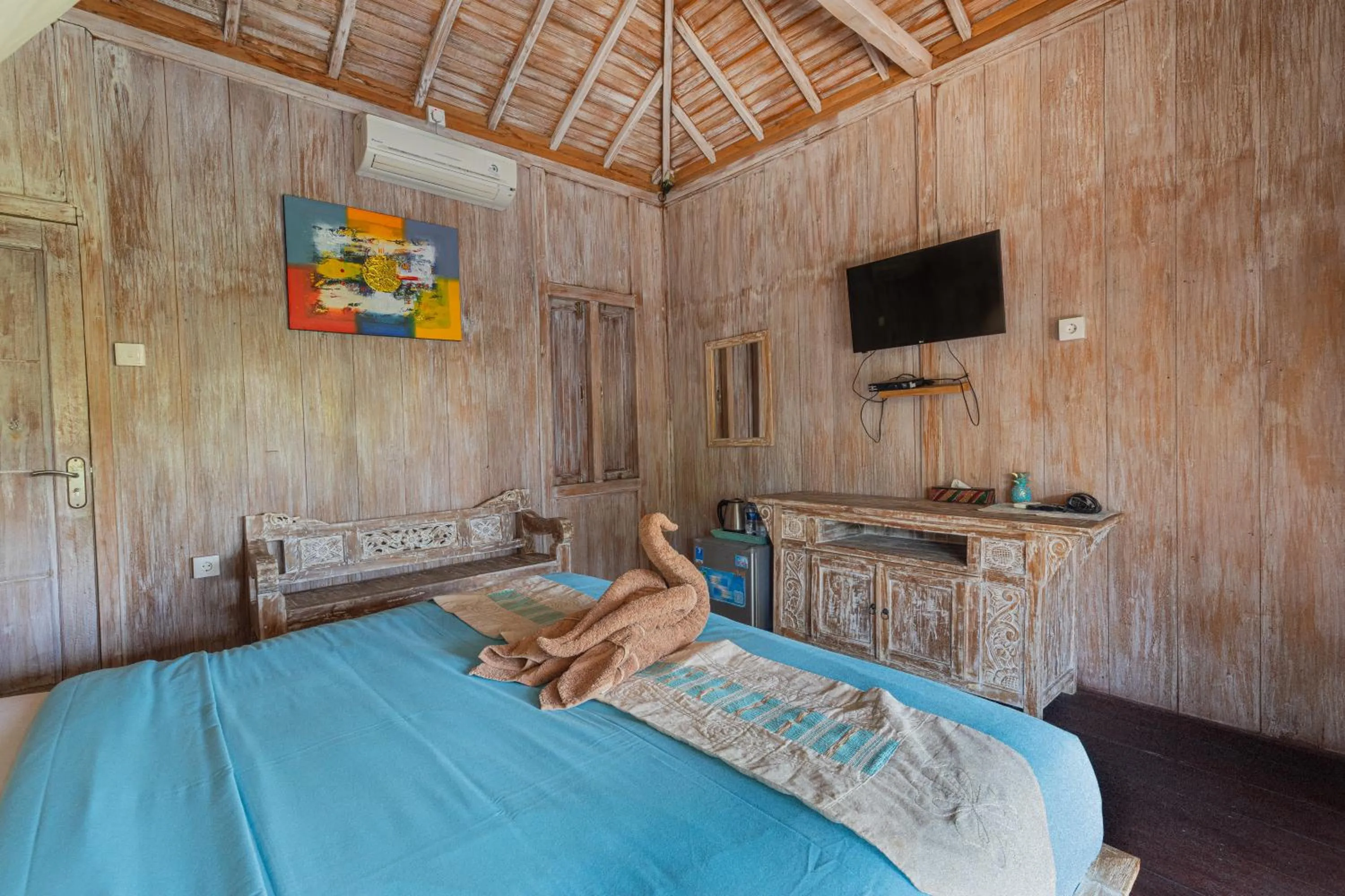 Bed in Golden Hill Cottage Nusa Penida