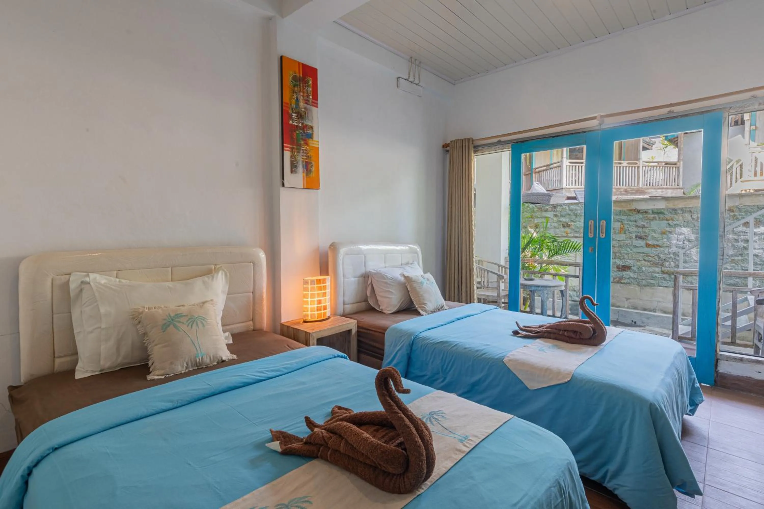 Bed in Golden Hill Cottage Nusa Penida
