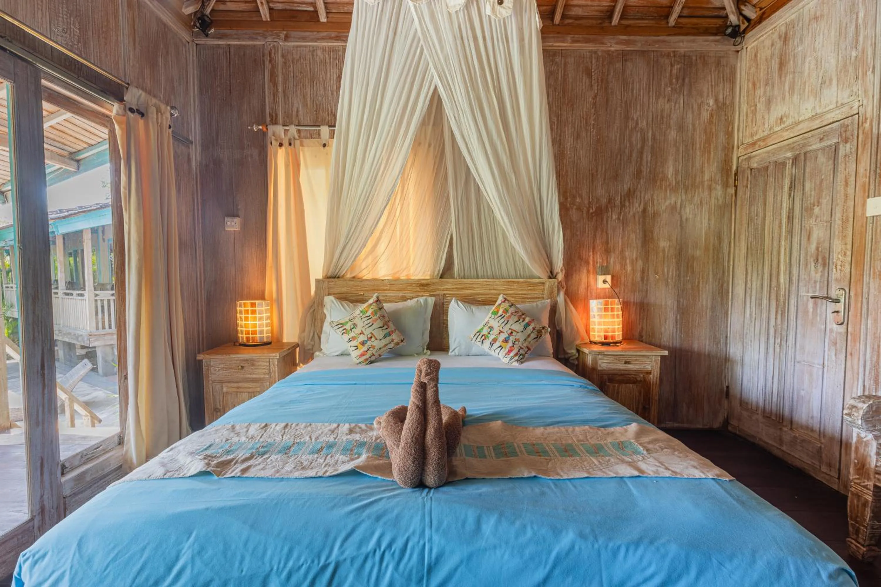 Bed in Golden Hill Cottage Nusa Penida