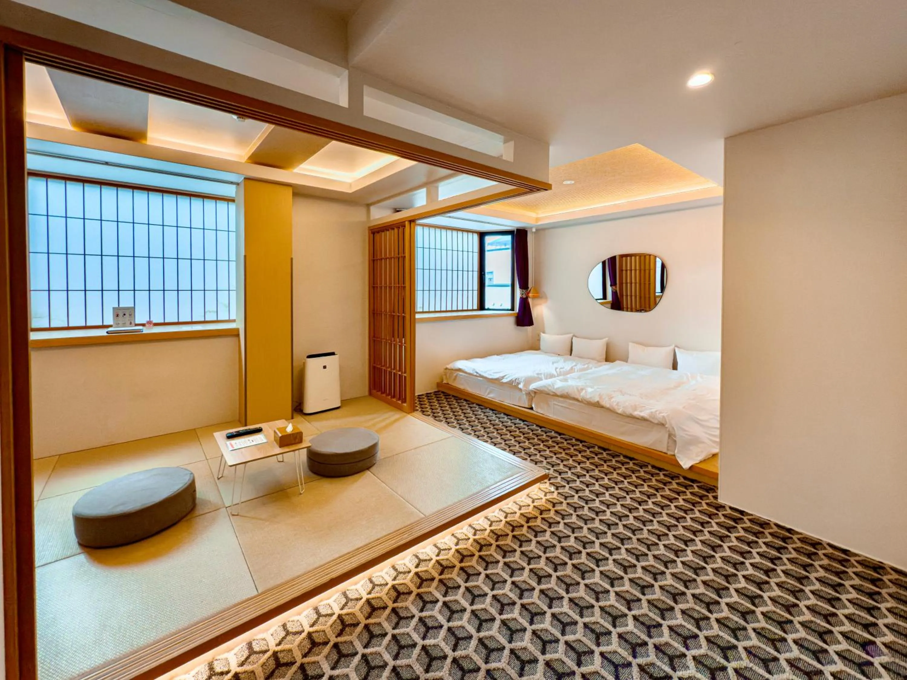 Living room, Bed in Hotel Imagine Kyoto